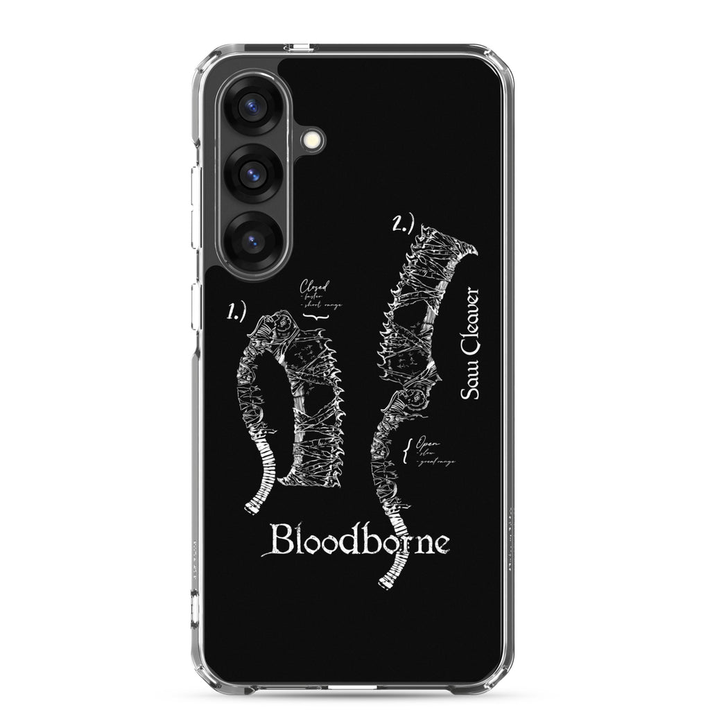Bloodborne Saw Cleaver Schematic Art Print , Clear Case for Samsung® Samsung Galaxy S25 Plus - Phone Acessories