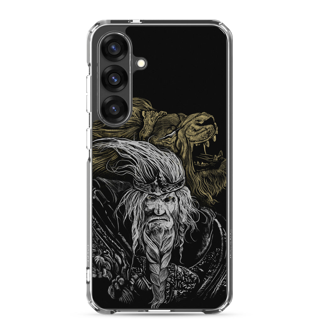 Godfrey First Elden Lord Elden Ring Fan Art – Dark Fantasy Serosh Artwork, Clear Case for Samsung® Samsung Galaxy S25 Plus - Phone Accessories