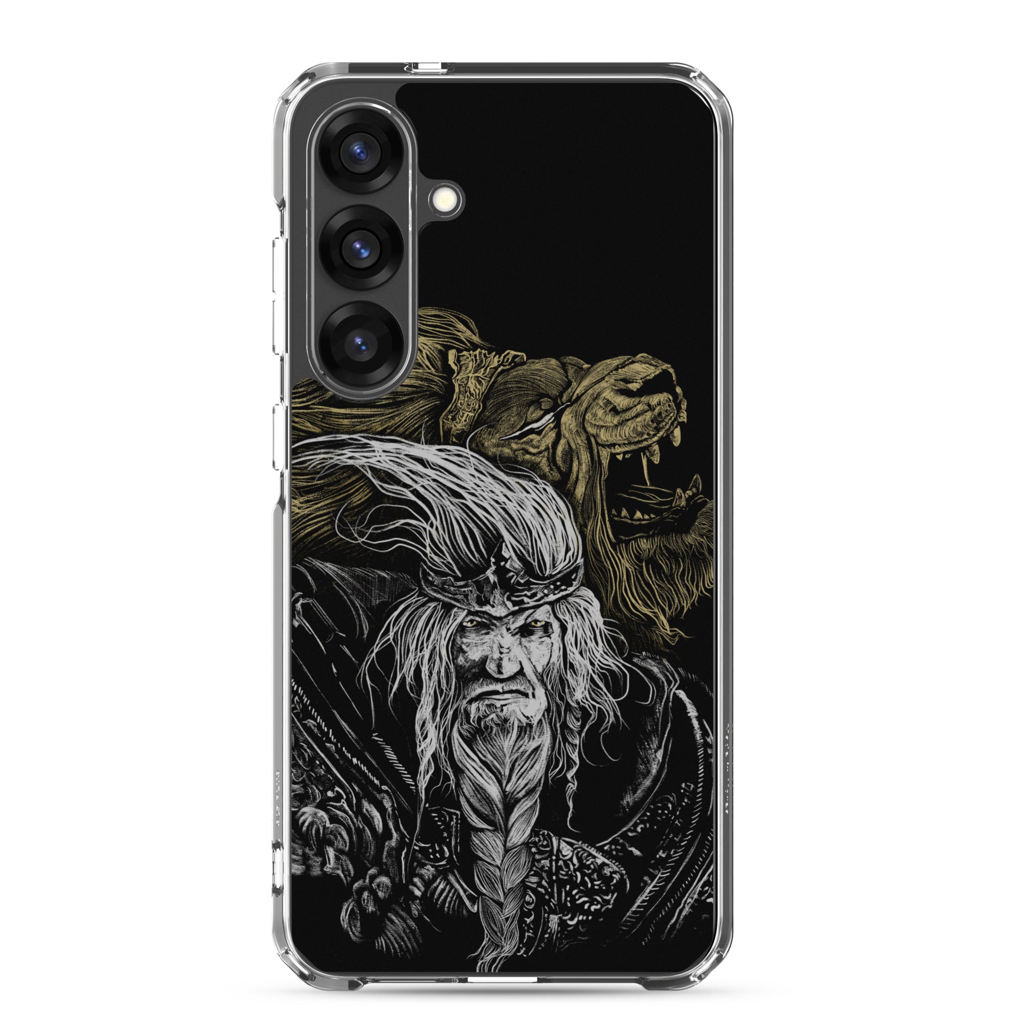 Godfrey First Elden Lord Elden Ring Fan Art – Dark Fantasy Serosh Artwork, Clear Case for Samsung® Samsung Galaxy S25 Plus - Phone Accessories