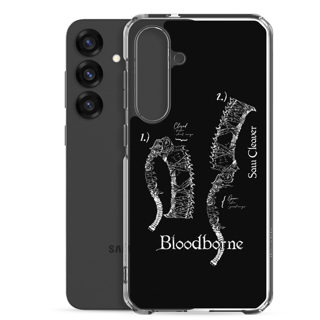 Bloodborne Saw Cleaver Schematic Art Print , Clear Case for Samsung® - Phone Acessories