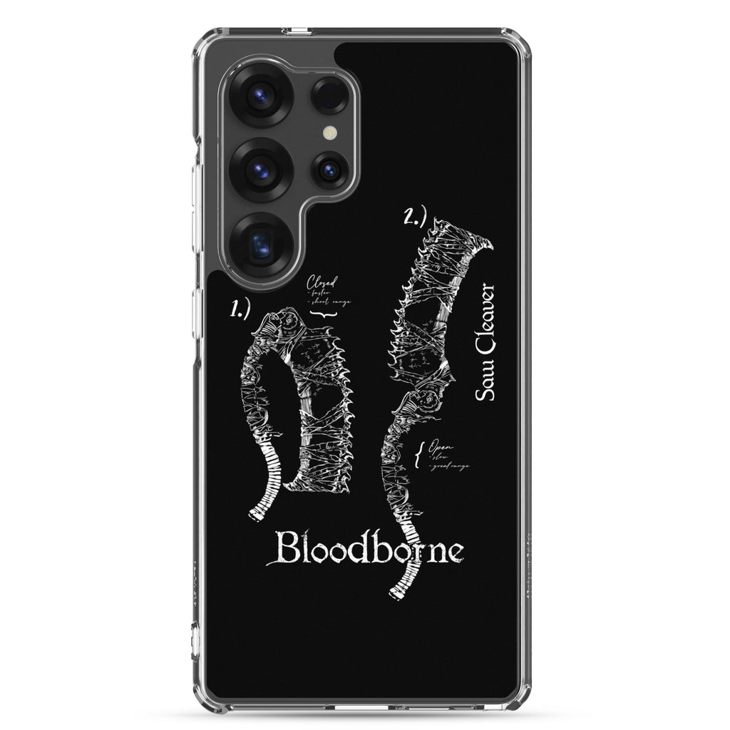 Bloodborne Saw Cleaver Schematic Art Print , Clear Case for Samsung® Samsung Galaxy S25 Ultra - Phone Acessories