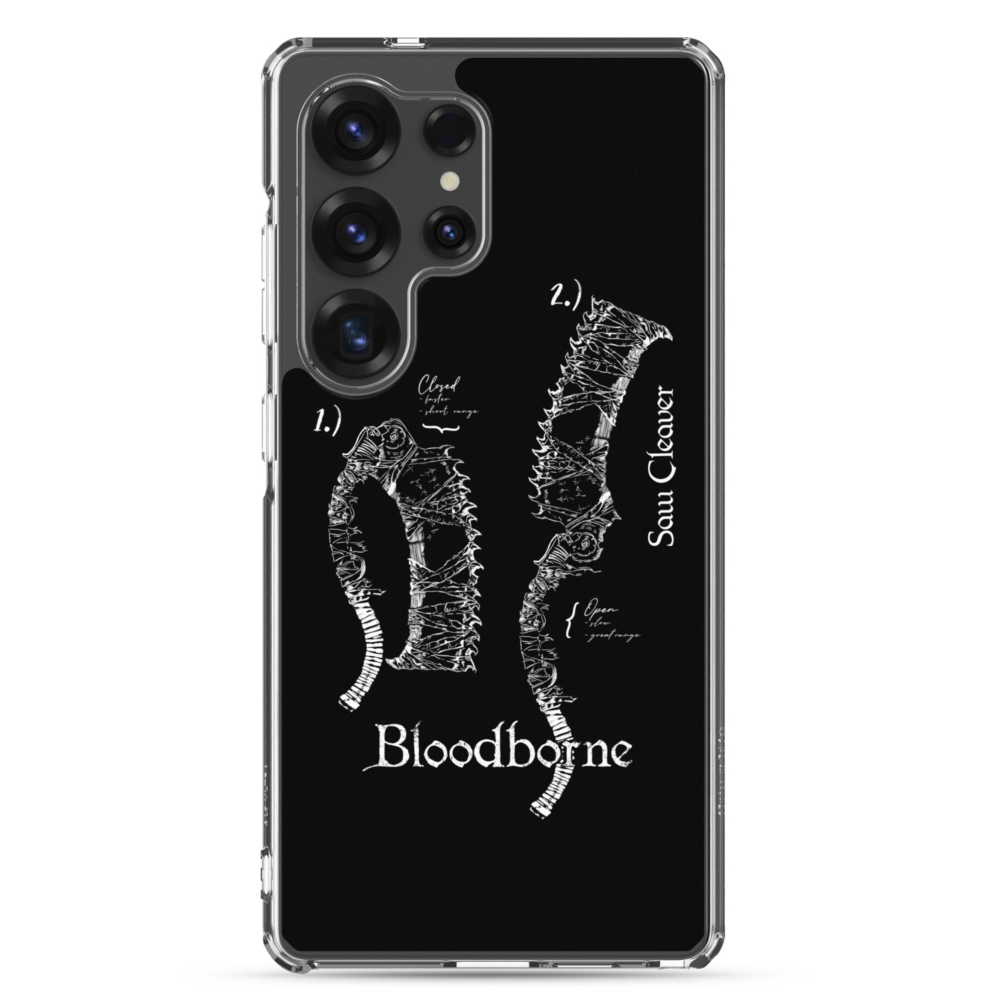 Bloodborne Saw Cleaver Schematic Art Print , Clear Case for Samsung® Samsung Galaxy S25 Ultra - Phone Acessories