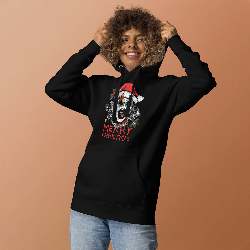 The Holiday Slasher - Art the Clown Christmas Horror Art, Unisex Hoodie - Apparel & Acessories