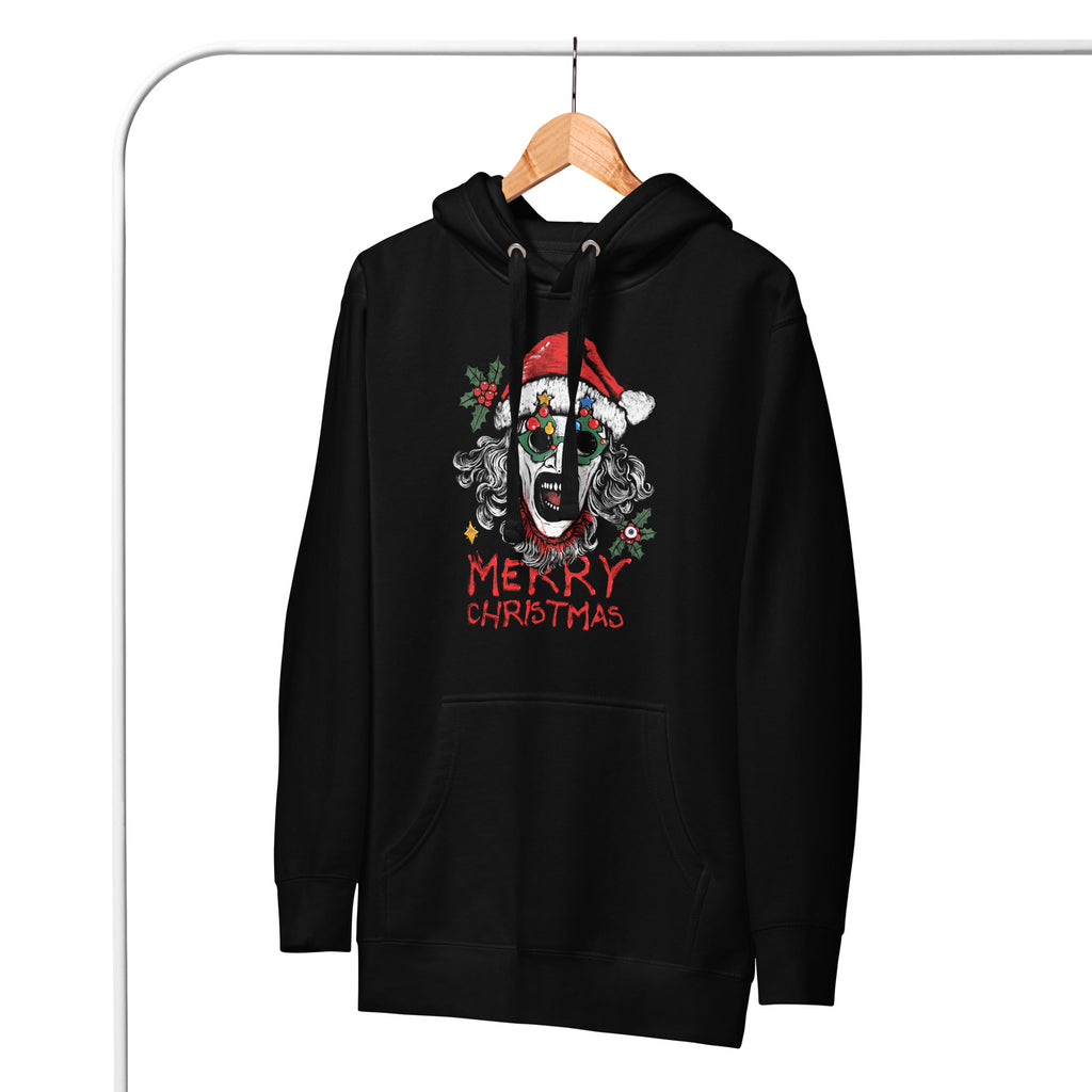 The Holiday Slasher - Art the Clown Christmas Horror Art, Unisex Hoodie - Apparel & Acessories