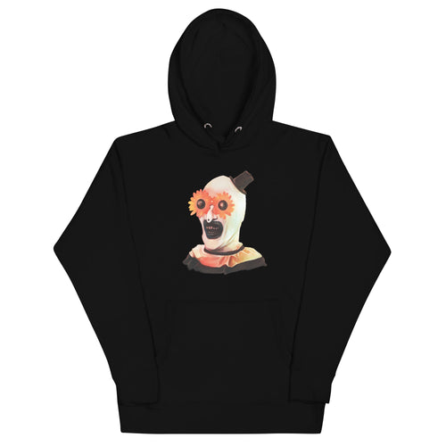 "Feeling Pretty" Art the Clown - Terrifier Dark Humor Art, Unisex Hoodie Black - Apparel & Acessories
