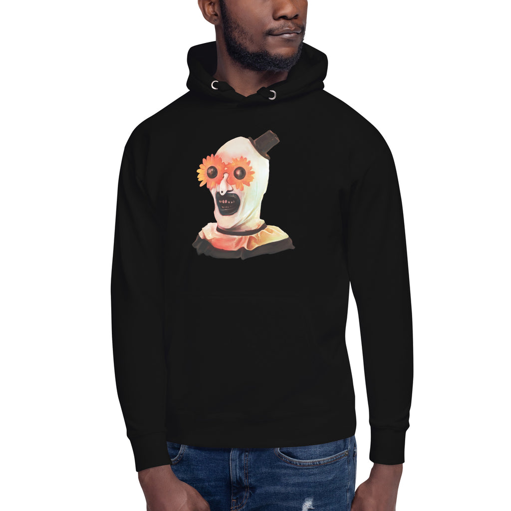 "Feeling Pretty" Art the Clown - Terrifier Dark Humor Art, Unisex Hoodie - Apparel & Acessories