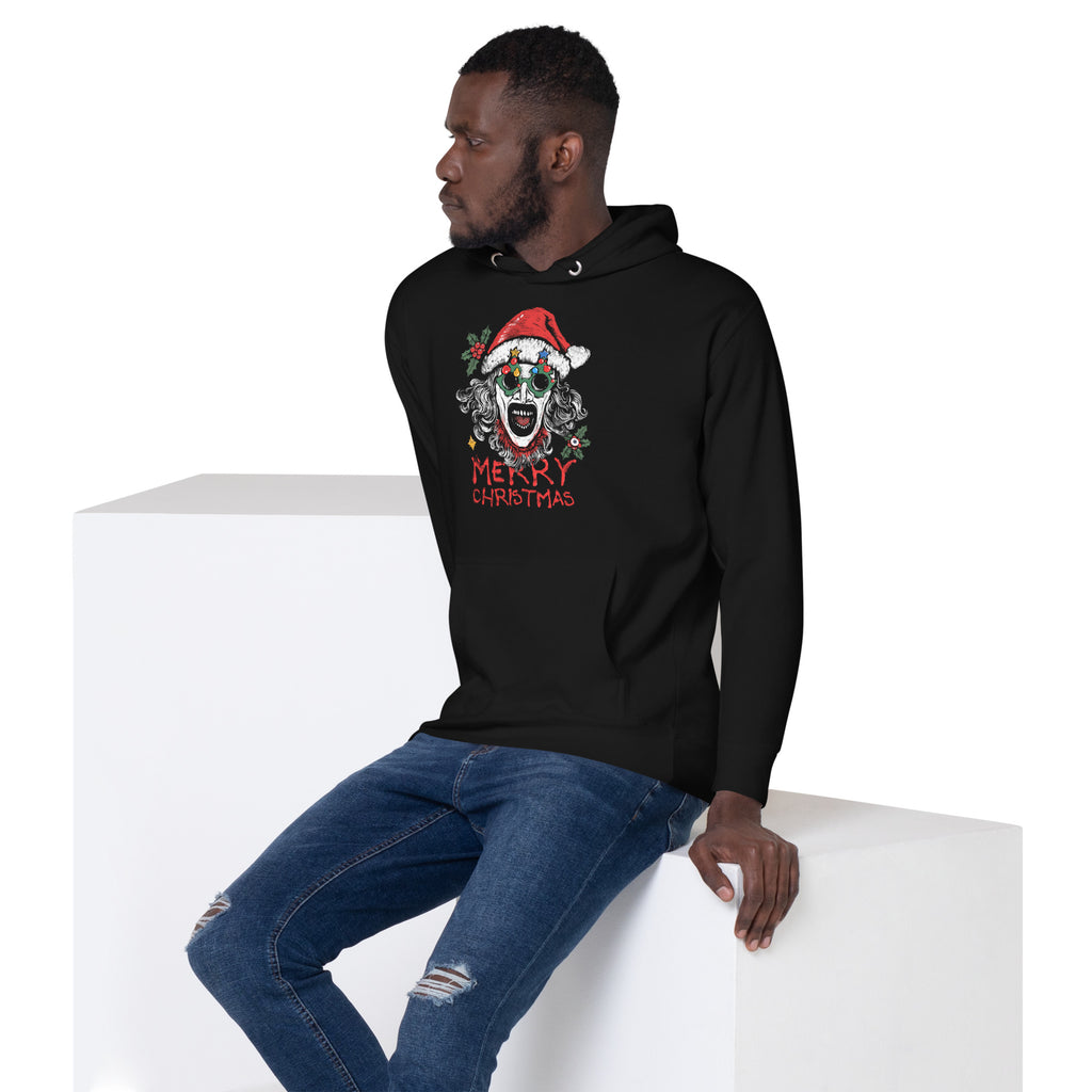 The Holiday Slasher - Art the Clown Christmas Horror Art, Unisex Hoodie - Apparel & Acessories