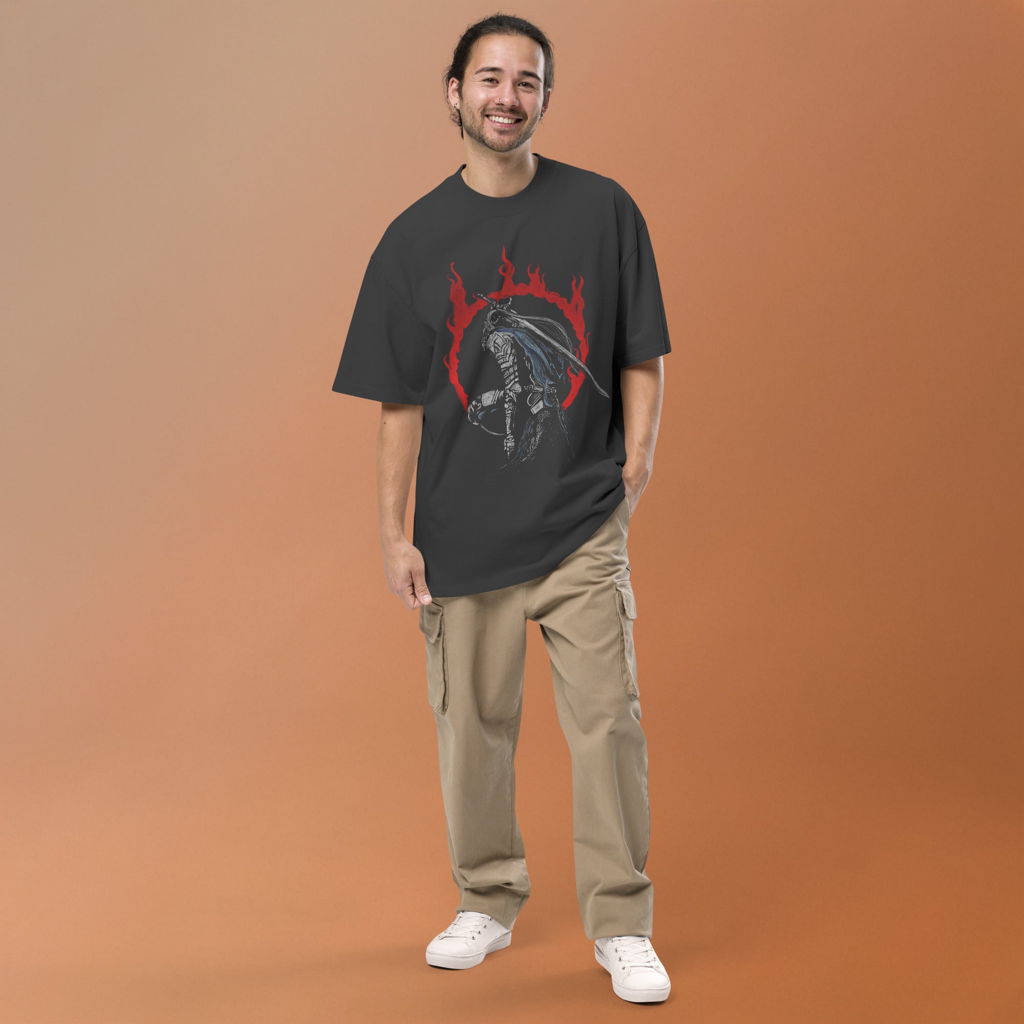 Lady Maria Bloodborne Shirt – Astral Clocktower Gothic Hunter Design, Oversized faded t-shirt -