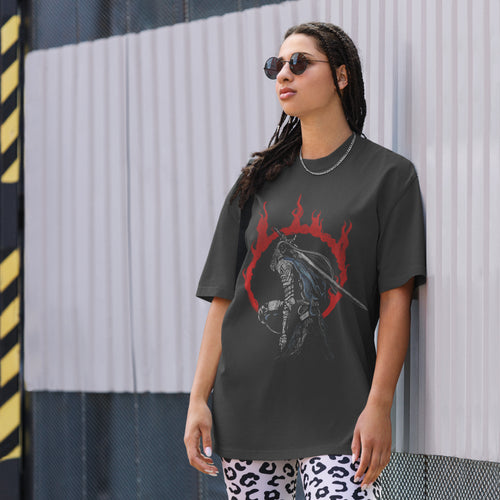 Artorias the Abyssal Walker, Oversized faded t-shirt -