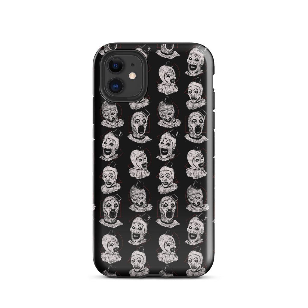 Terrifier Faces Pattern Phone Case - Art the Clown Multi-Expression Slasher Cover, Tough Case for iPhone® iPhone 11 - Phone Acessories
