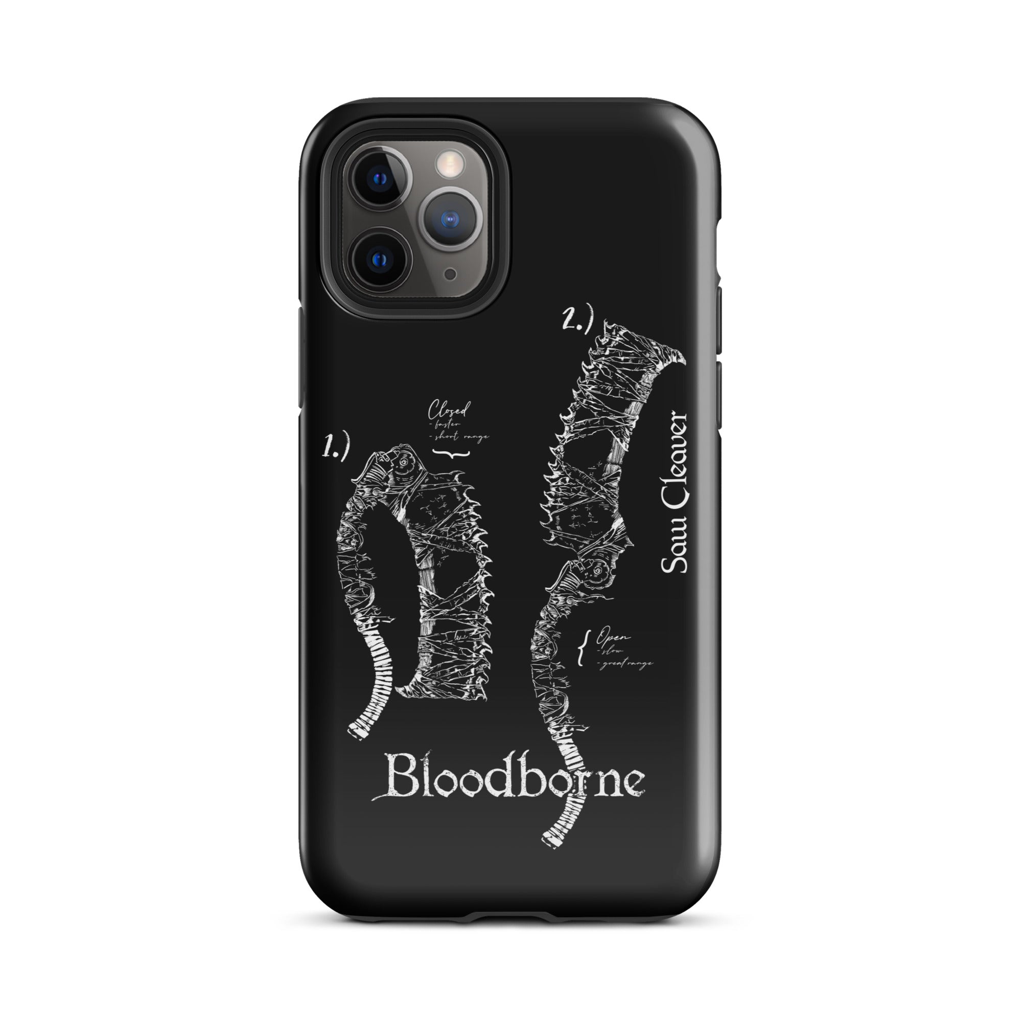 Bloodborne Saw Cleaver Schematic Art Print , Tough Case for iPhone® iPhone 11 Pro - Phone Acessories