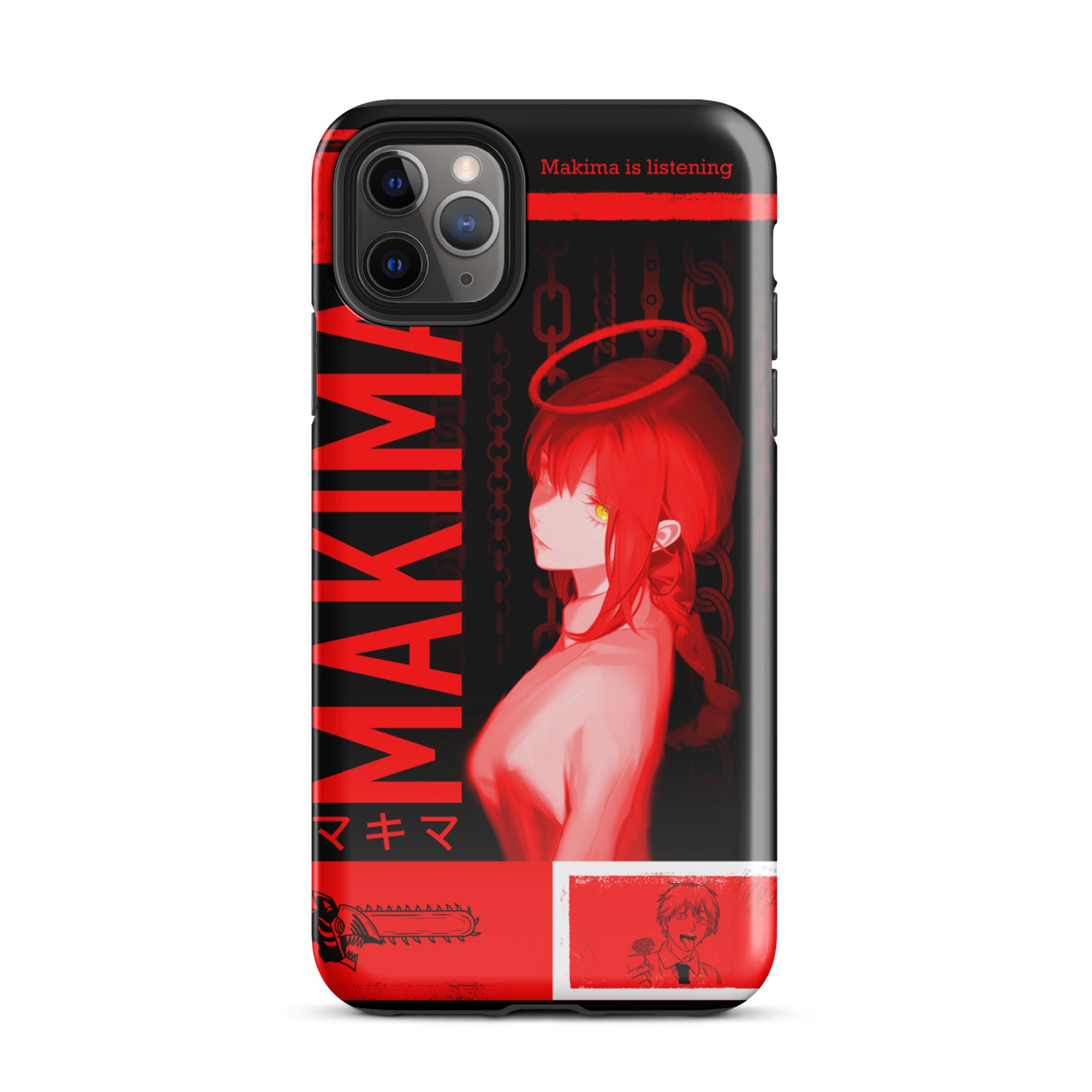 Makima Chainsaw Man Phone Case | Dark Anime, Tough Case for iPhone® iPhone 11 Pro Max - Phone Acessories