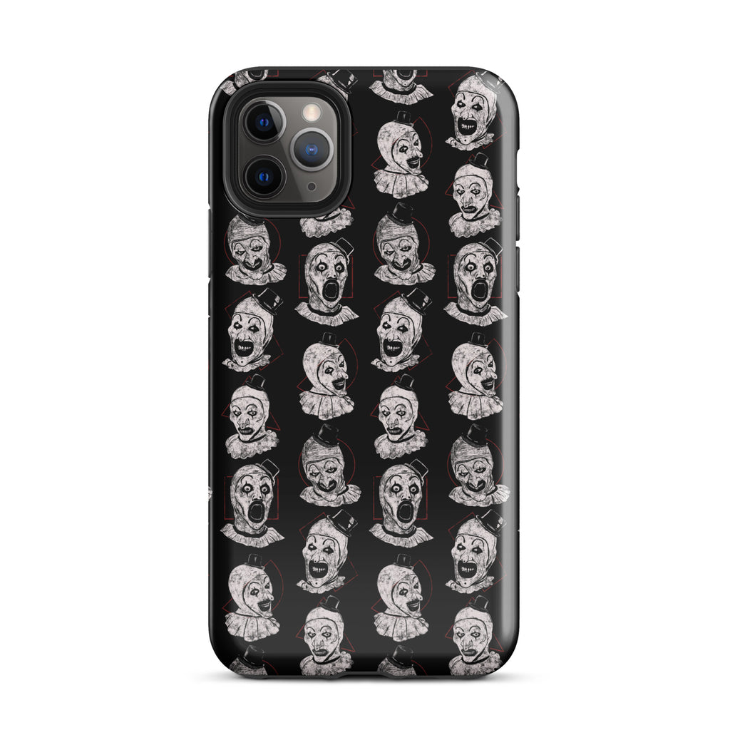 Terrifier Faces Pattern Phone Case - Art the Clown Multi-Expression Slasher Cover, Tough Case for iPhone® iPhone 11 Pro Max - Phone Acessories