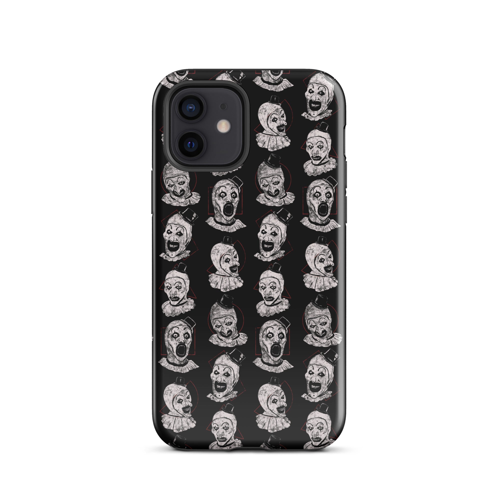 Terrifier Faces Pattern Phone Case - Art the Clown Multi-Expression Slasher Cover, Tough Case for iPhone® iPhone 12 - Phone Acessories