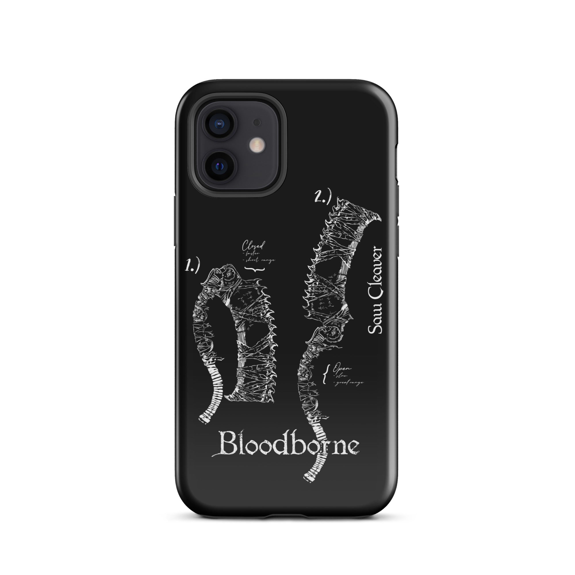Bloodborne Saw Cleaver Schematic Art Print , Tough Case for iPhone® iPhone 12 - Phone Acessories