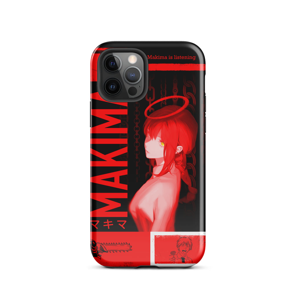 Makima Chainsaw Man Phone Case | Dark Anime, Tough Case for iPhone® iPhone 12 Pro - Phone Acessories