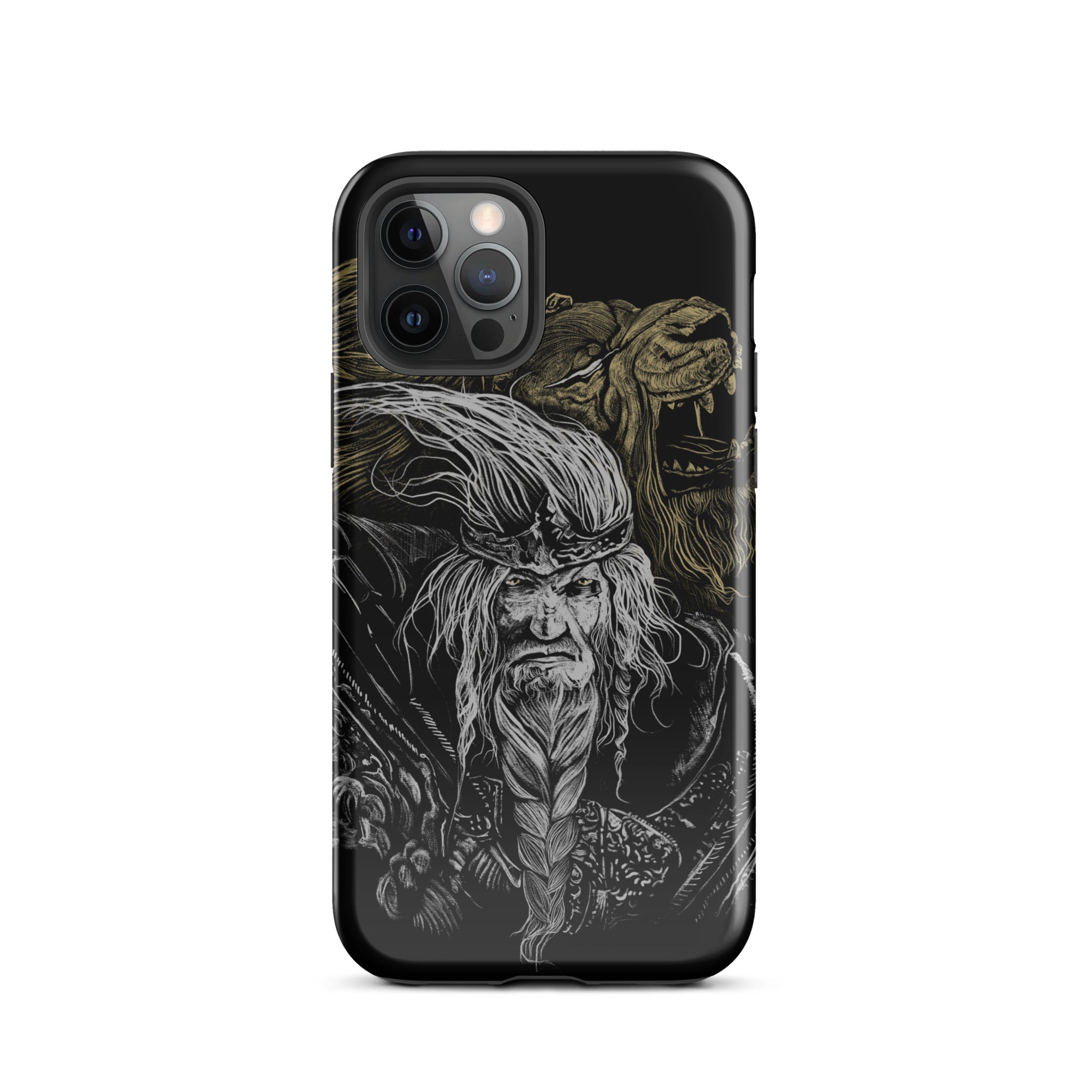 Godfrey First Elden Lord Elden Ring Fan Art – Dark Fantasy Serosh Artwork, Tough Case for iPhone® iPhone 12 Pro -