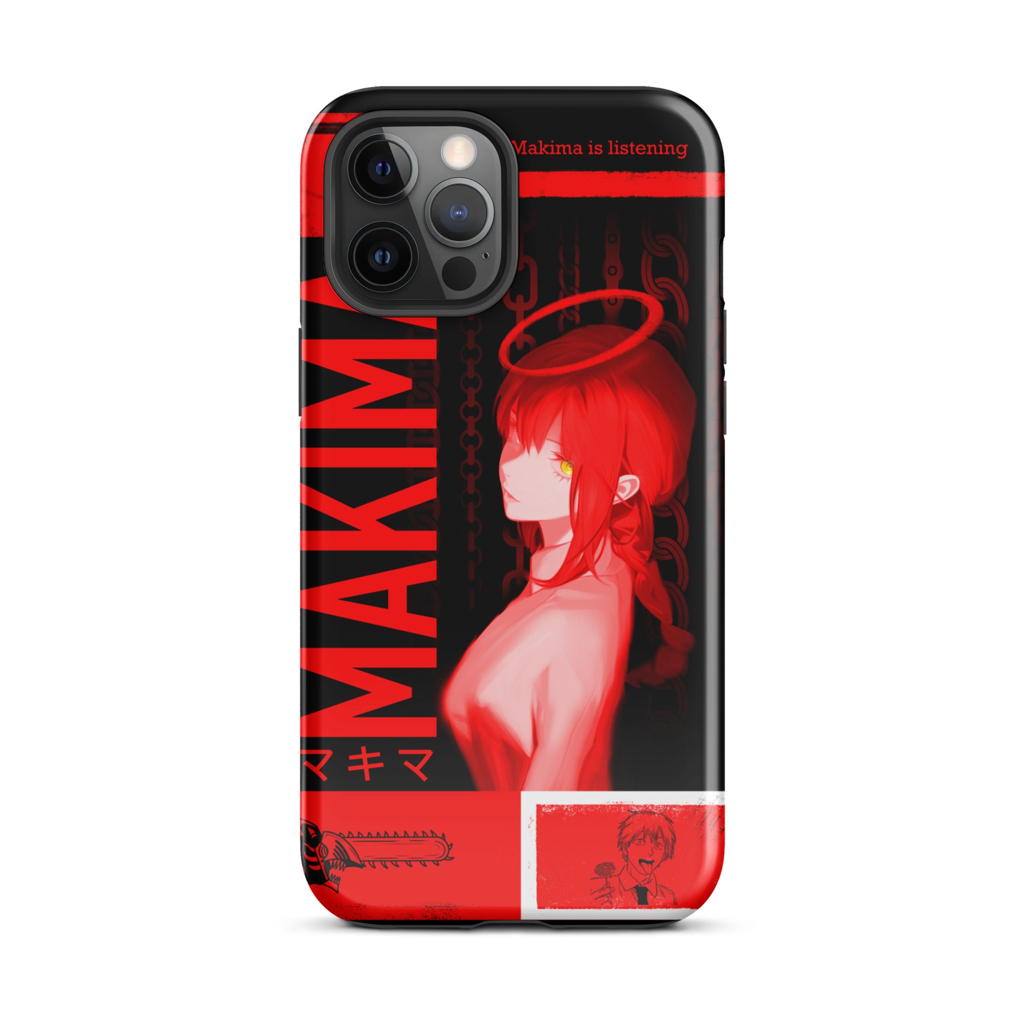 Makima Chainsaw Man Phone Case | Dark Anime, Tough Case for iPhone® iPhone 12 Pro Max - Phone Acessories