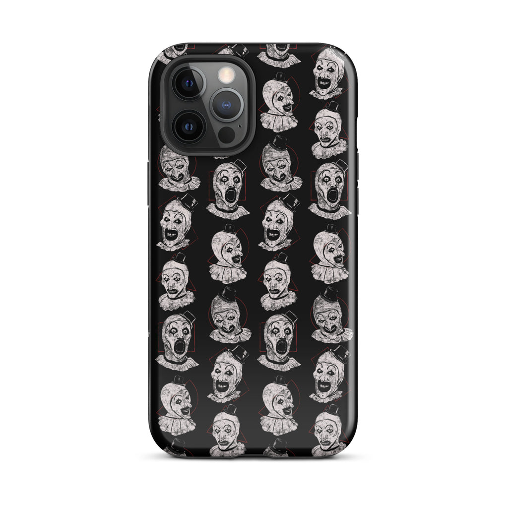 Terrifier Faces Pattern Phone Case - Art the Clown Multi-Expression Slasher Cover, Tough Case for iPhone® iPhone 12 Pro Max - Phone Acessories