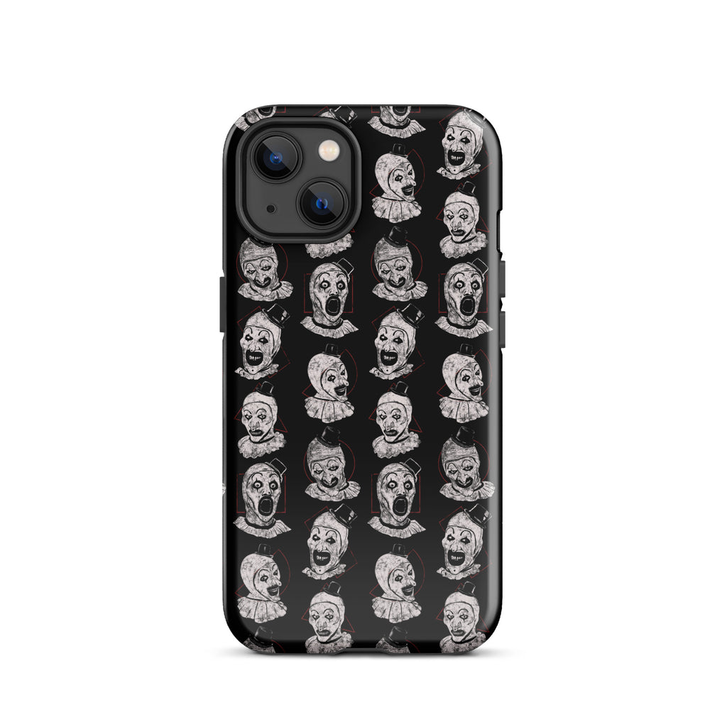 Terrifier Faces Pattern Phone Case - Art the Clown Multi-Expression Slasher Cover, Tough Case for iPhone® iPhone 13 - Phone Acessories