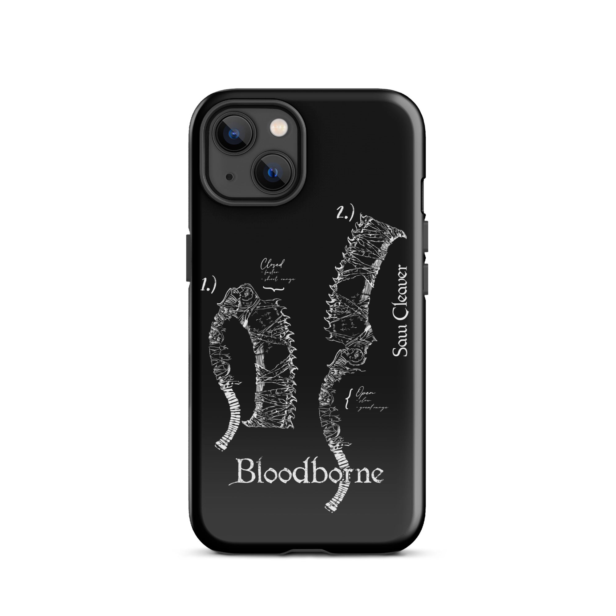 Bloodborne Saw Cleaver Schematic Art Print , Tough Case for iPhone® iPhone 13 - Phone Acessories