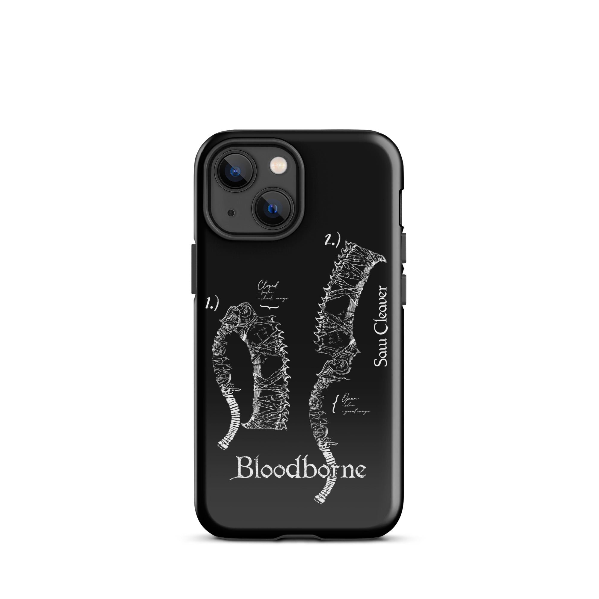 Bloodborne Saw Cleaver Schematic Art Print , Tough Case for iPhone® iPhone 13 mini - Phone Acessories