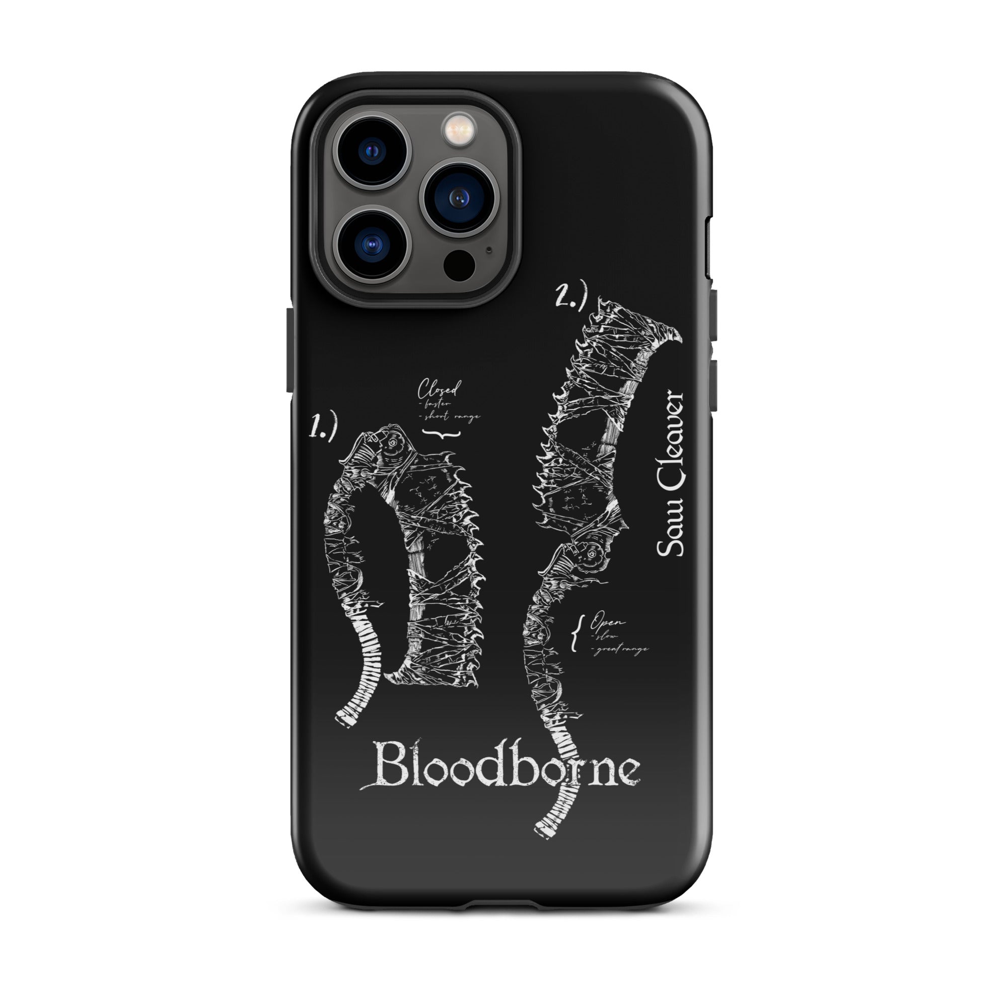 Bloodborne Saw Cleaver Schematic Art Print , Tough Case for iPhone® iPhone 13 Pro Max - Phone Acessories