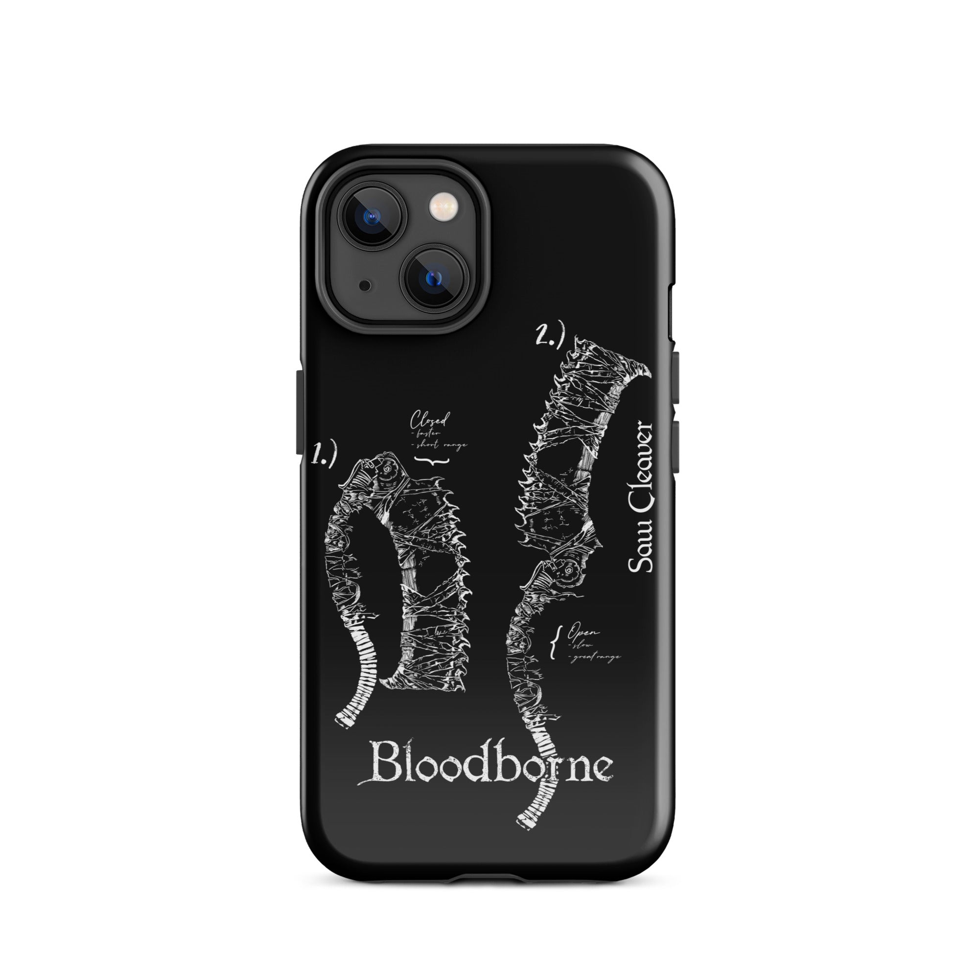 Bloodborne Saw Cleaver Schematic Art Print , Tough Case for iPhone® iPhone 14 - Phone Acessories