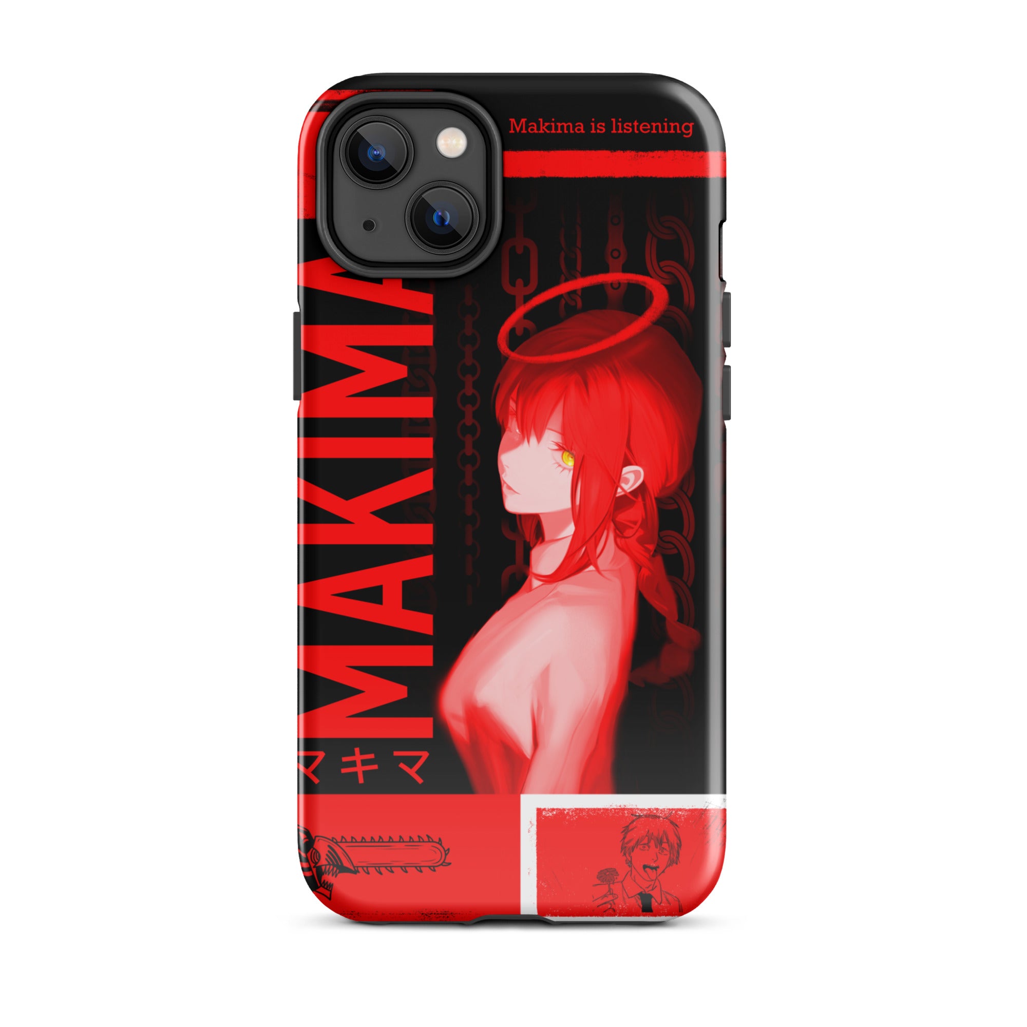 Makima Chainsaw Man Phone Case | Dark Anime, Tough Case for iPhone® iPhone 14 Plus - Phone Acessories