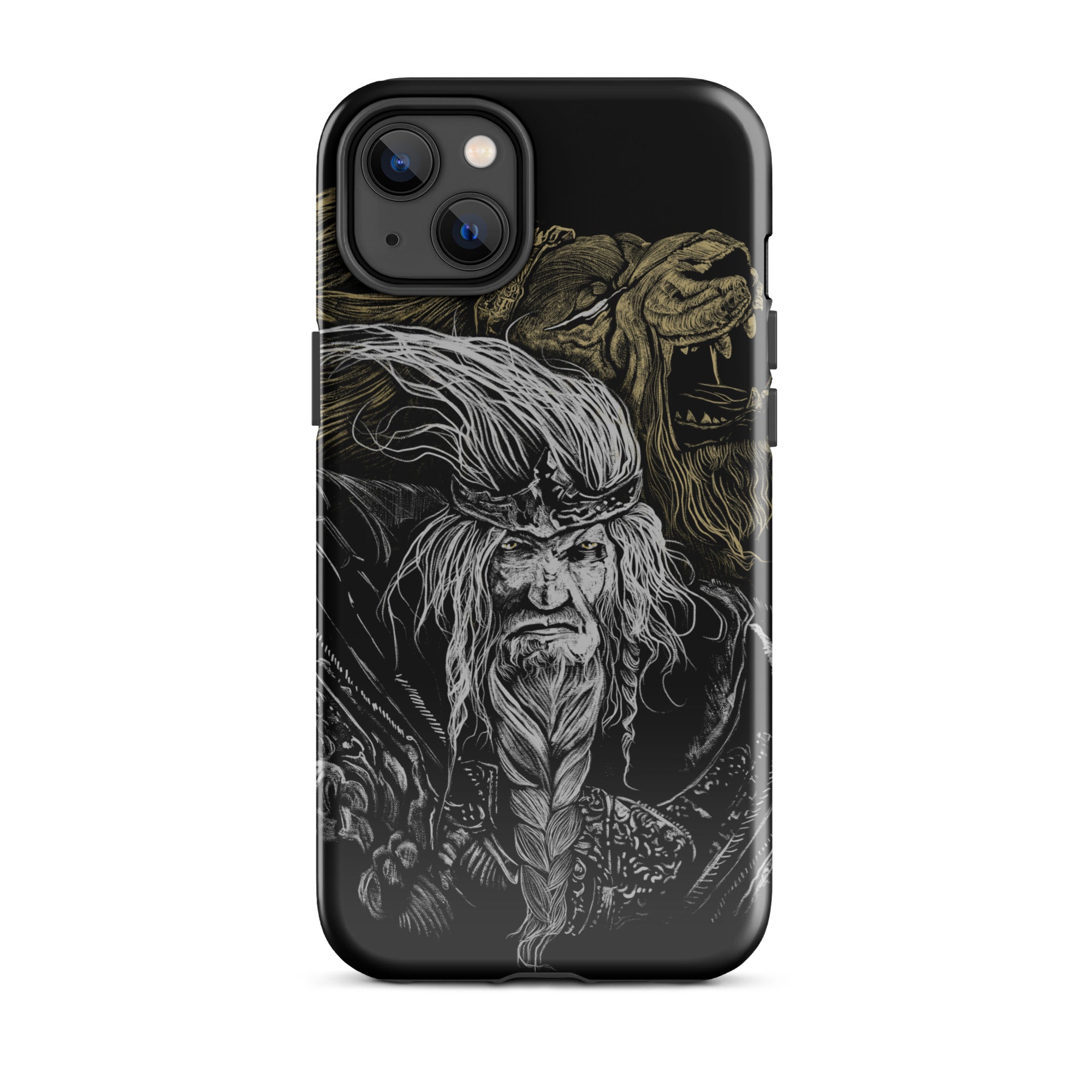 Godfrey First Elden Lord Elden Ring Fan Art – Dark Fantasy Serosh Artwork, Tough Case for iPhone® iPhone 14 Plus -