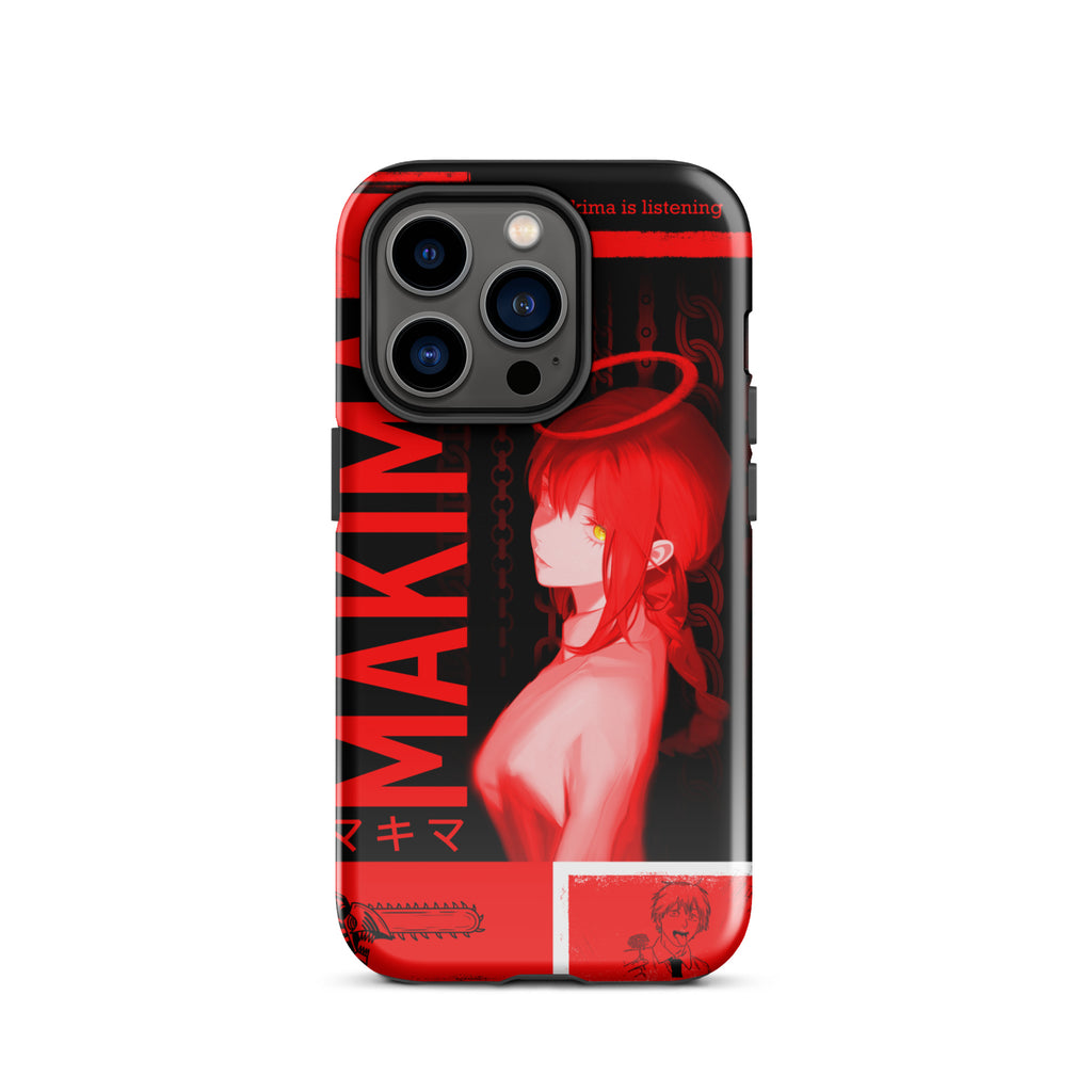 Makima Chainsaw Man Phone Case | Dark Anime, Tough Case for iPhone® iPhone 14 Pro - Phone Acessories