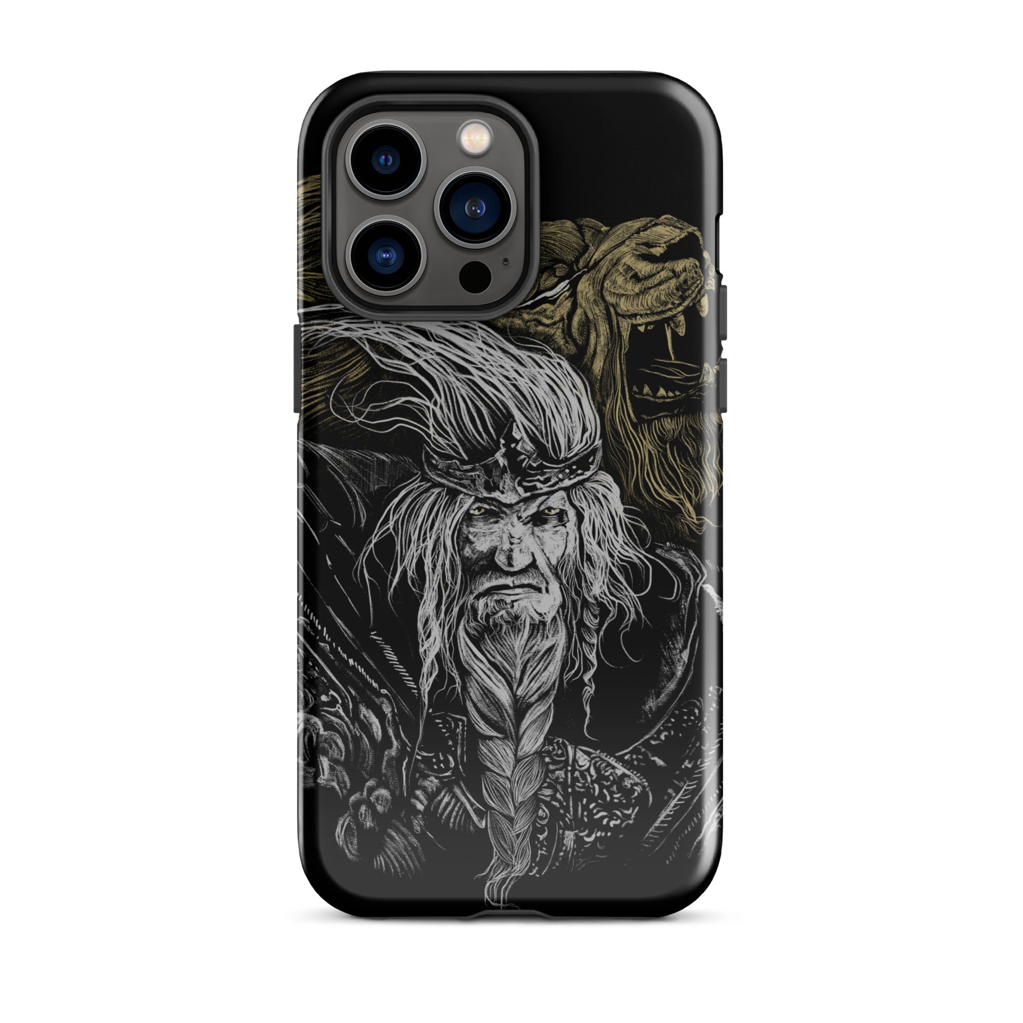 Godfrey First Elden Lord Elden Ring Fan Art – Dark Fantasy Serosh Artwork, Tough Case for iPhone® iPhone 14 Pro Max -