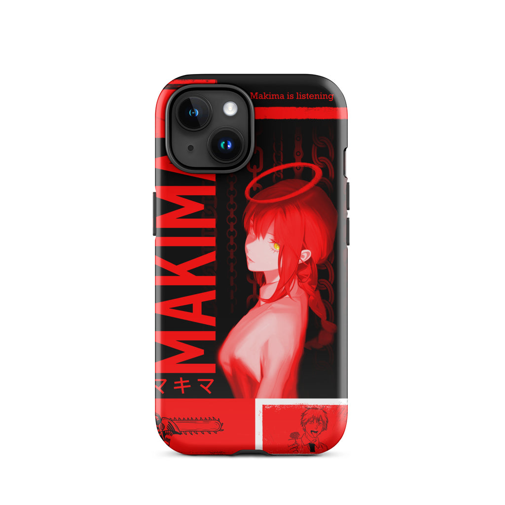 Makima Chainsaw Man Phone Case | Dark Anime, Tough Case for iPhone® iPhone 15 - Phone Acessories