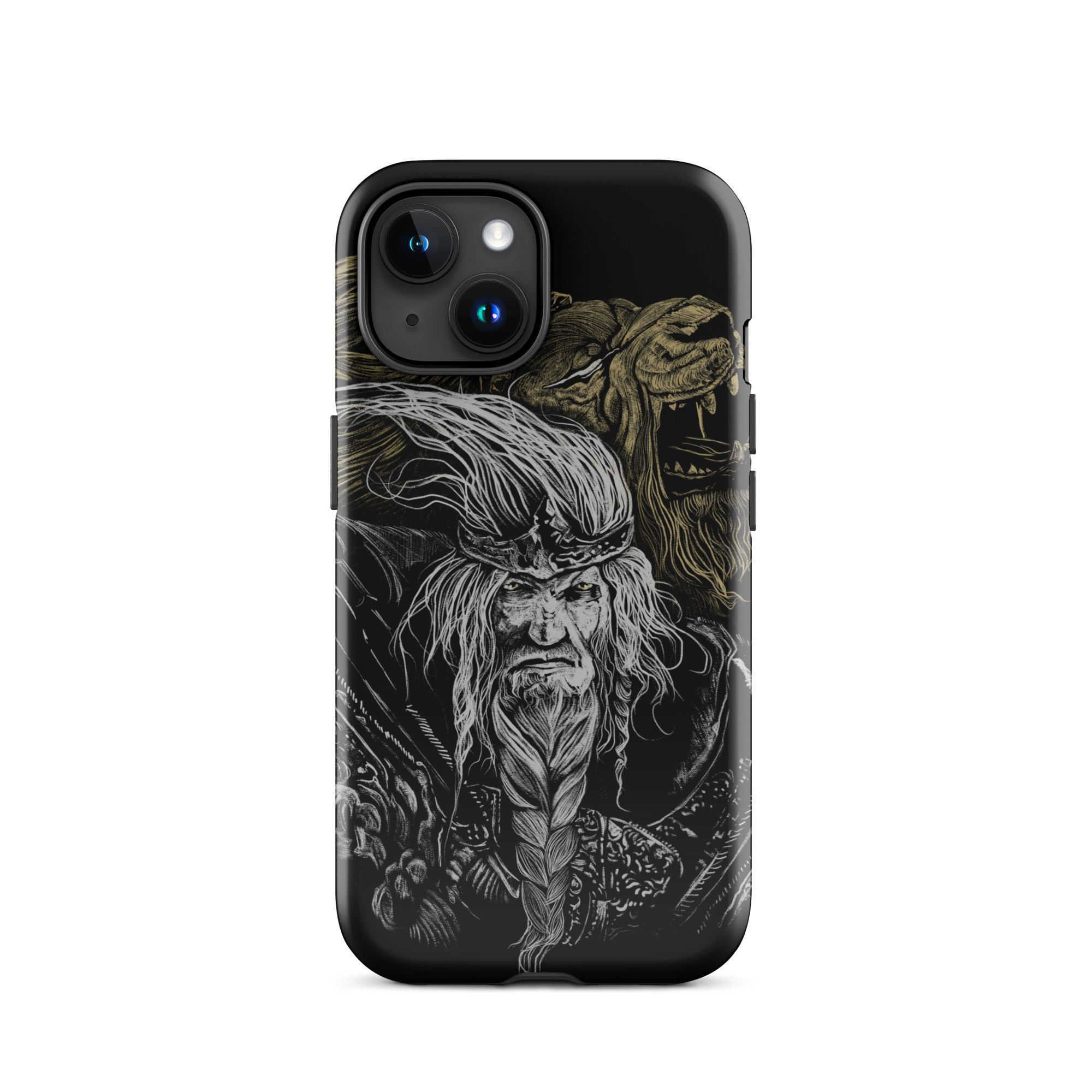 Godfrey First Elden Lord Elden Ring Fan Art – Dark Fantasy Serosh Artwork, Tough Case for iPhone® iPhone 15 -