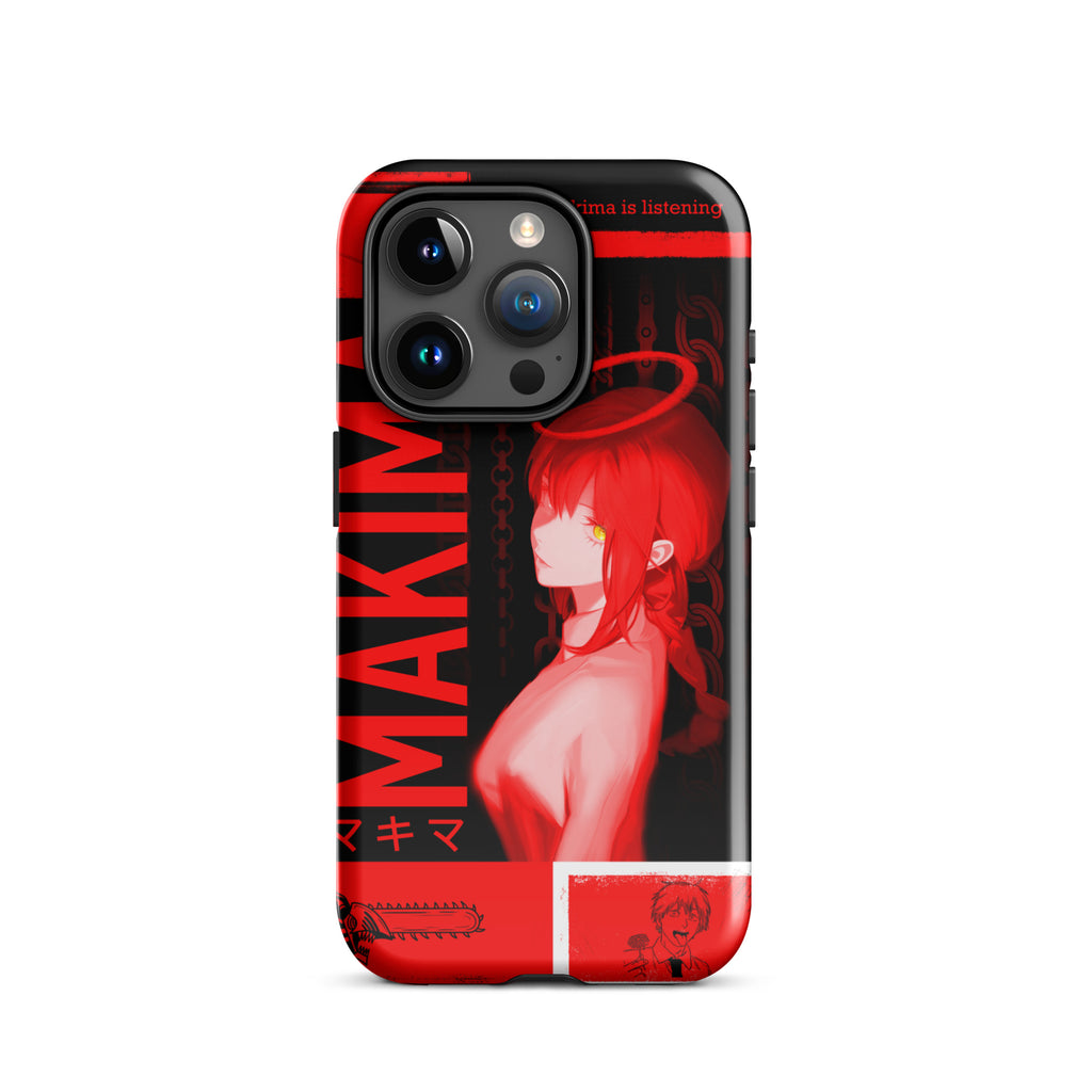 Makima Chainsaw Man Phone Case | Dark Anime, Tough Case for iPhone® iPhone 15 Pro - Phone Acessories
