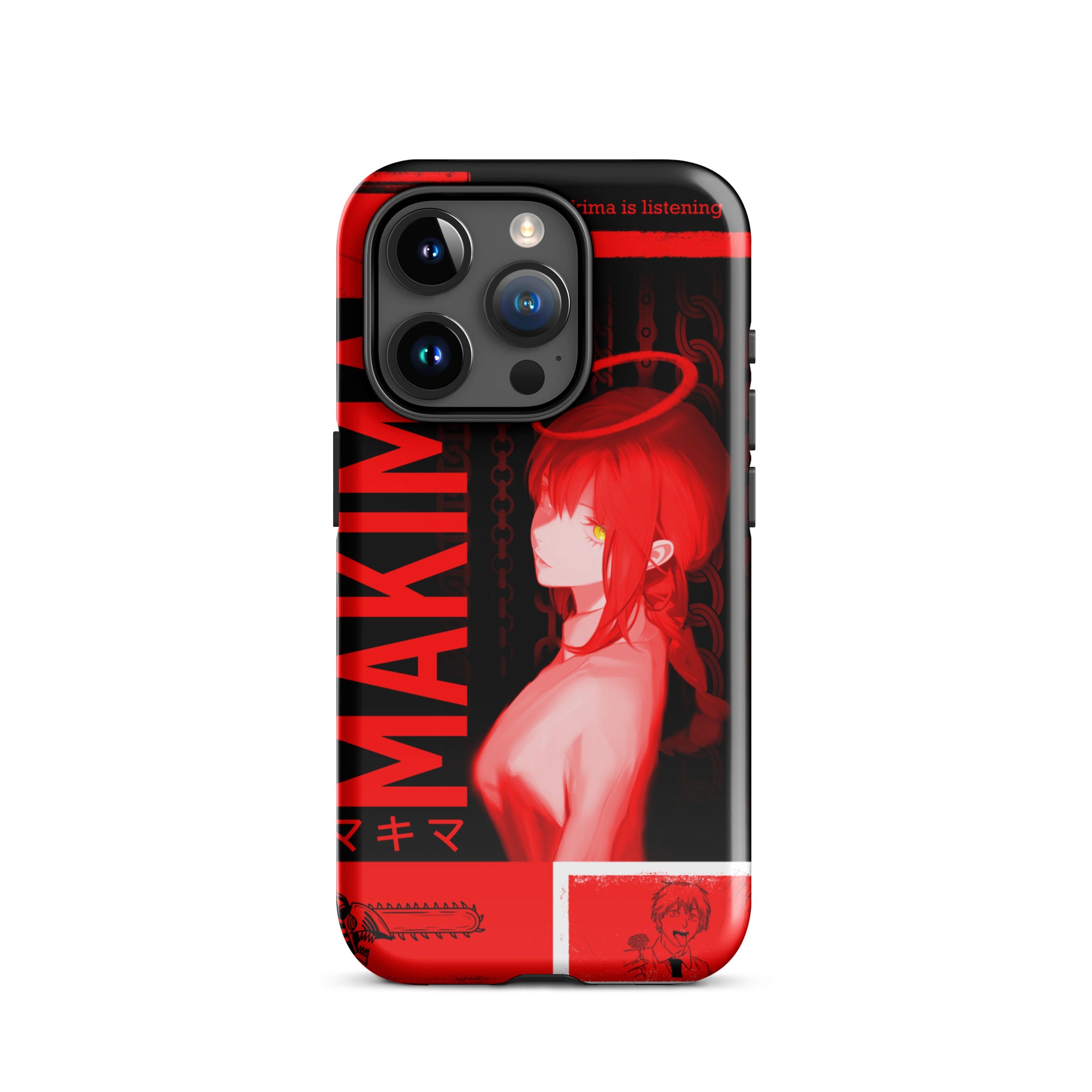 Makima Chainsaw Man Phone Case | Dark Anime, Tough Case for iPhone® iPhone 15 Pro - Phone Acessories