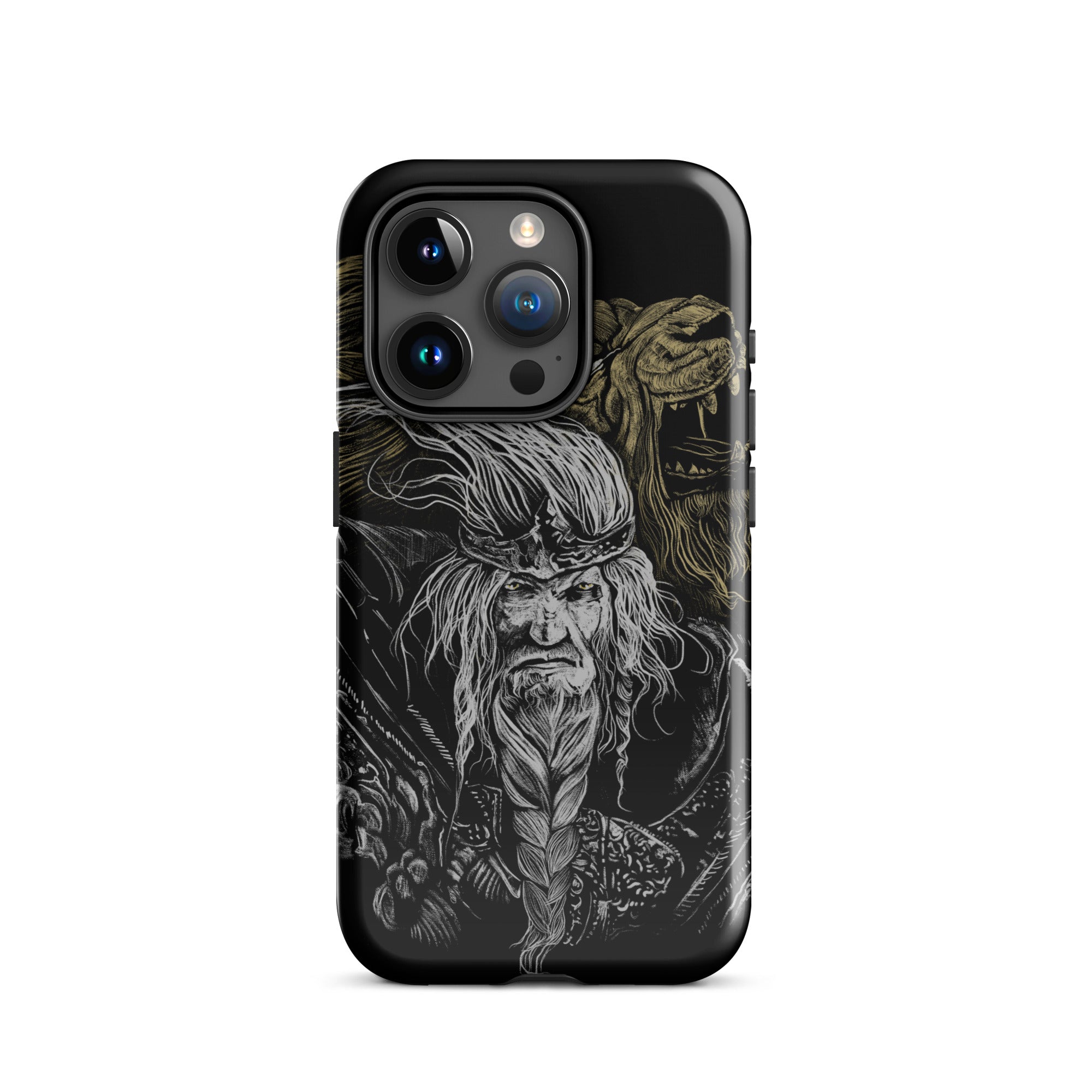 Godfrey First Elden Lord Elden Ring Fan Art – Dark Fantasy Serosh Artwork, Tough Case for iPhone® iPhone 15 Pro -