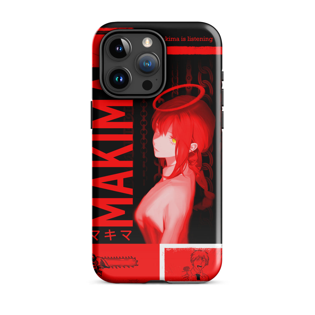 Makima Chainsaw Man Phone Case | Dark Anime, Tough Case for iPhone® iPhone 15 Pro Max - Phone Acessories