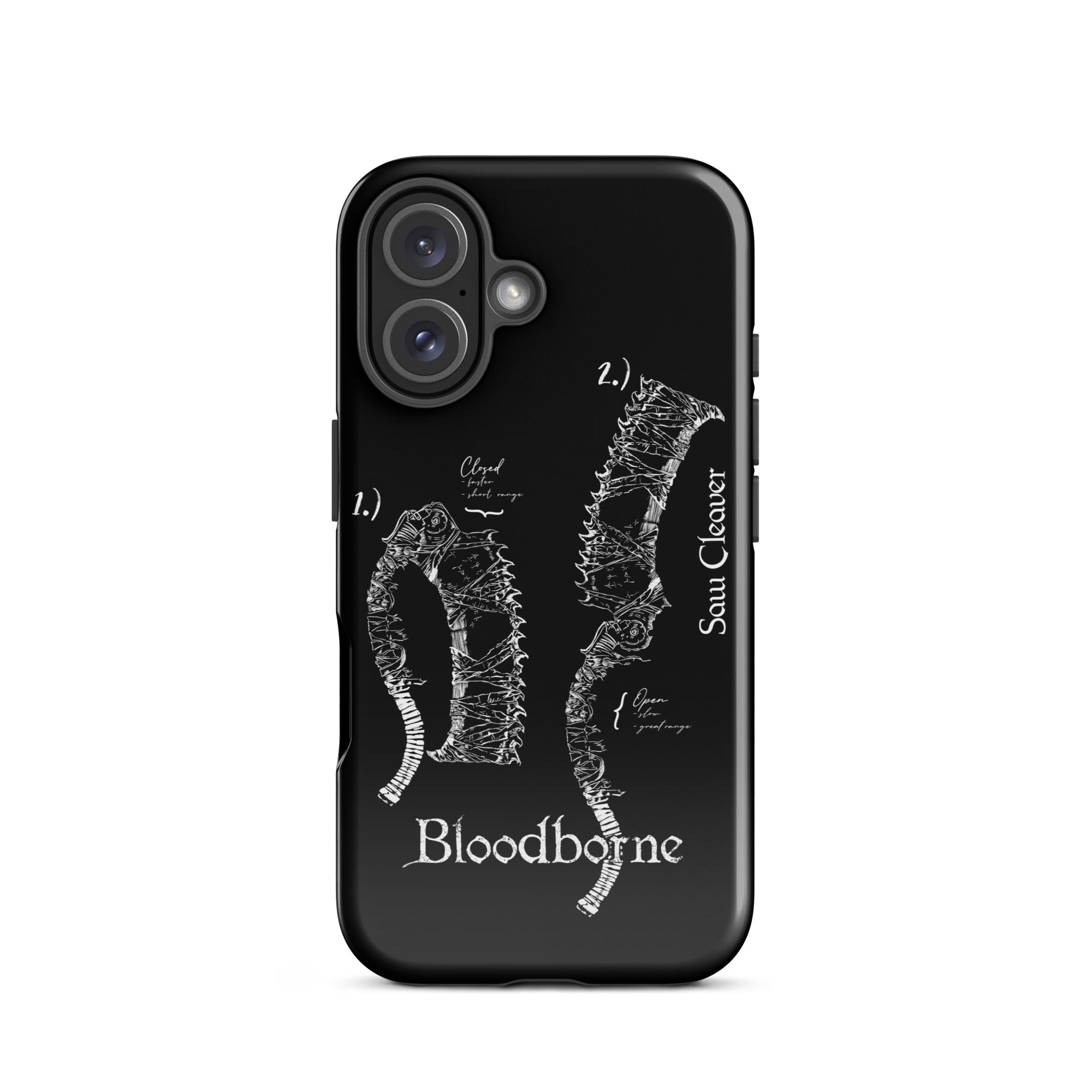 Bloodborne Saw Cleaver Schematic Art Print , Tough Case for iPhone® iPhone 16 - Phone Acessories