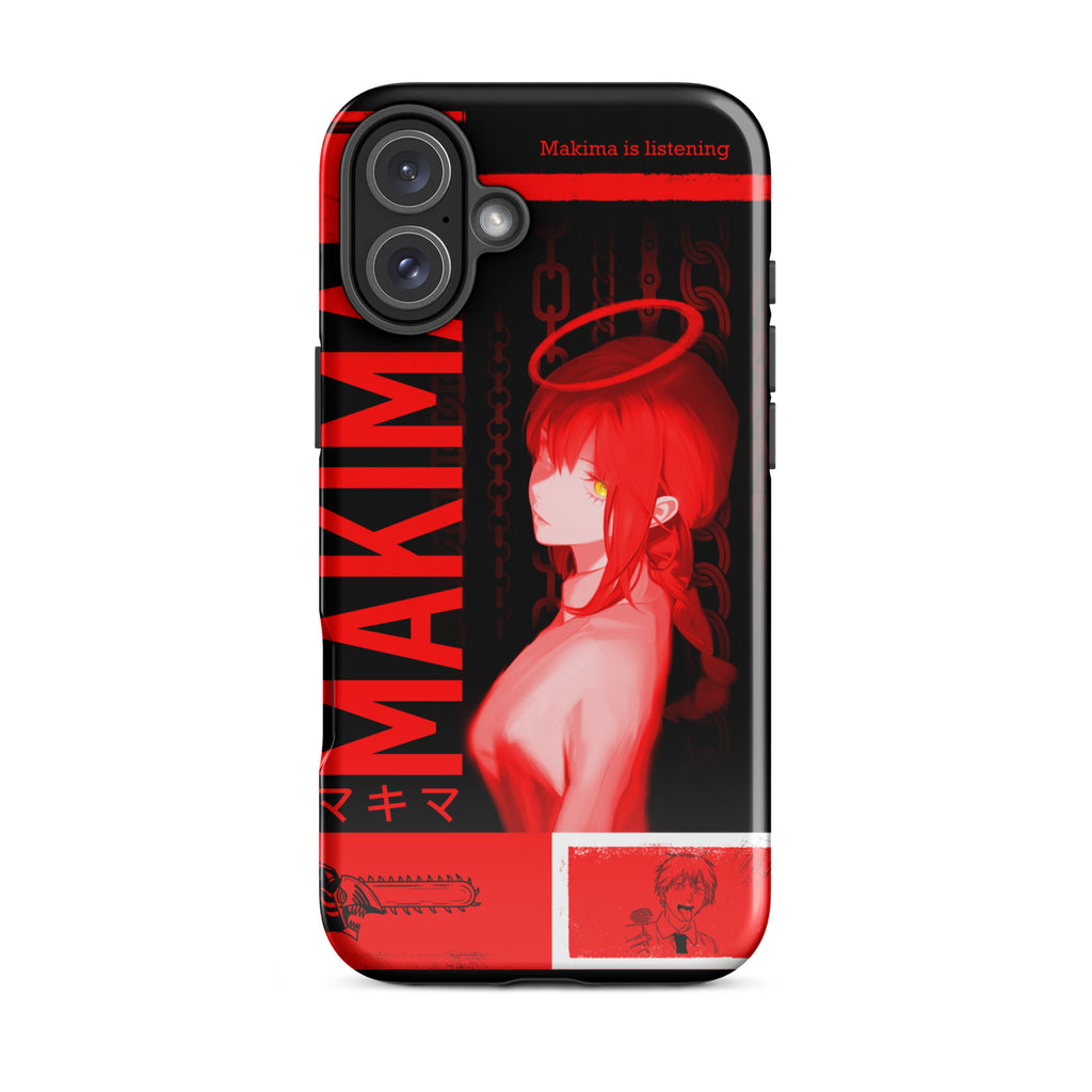 Makima Chainsaw Man Phone Case | Dark Anime, Tough Case for iPhone® iPhone 16 Plus - Phone Acessories