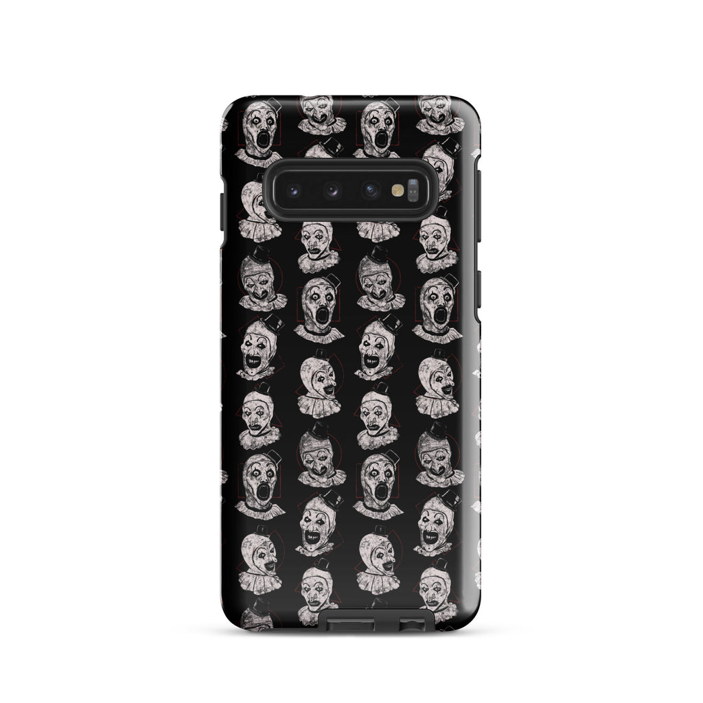Terrifier Faces Pattern Phone Case - Art the Clown Multi-Expression Slasher Cover, Tough case for Samsung® Samsung Galaxy S10 - Phone Acessories
