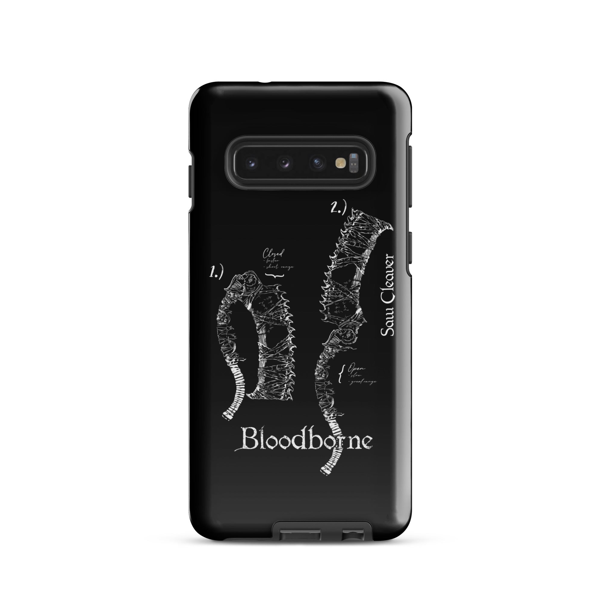 Bloodborne Saw Cleaver Schematic Art Print , Tough case for Samsung® Samsung Galaxy S10 - Phone Acessories