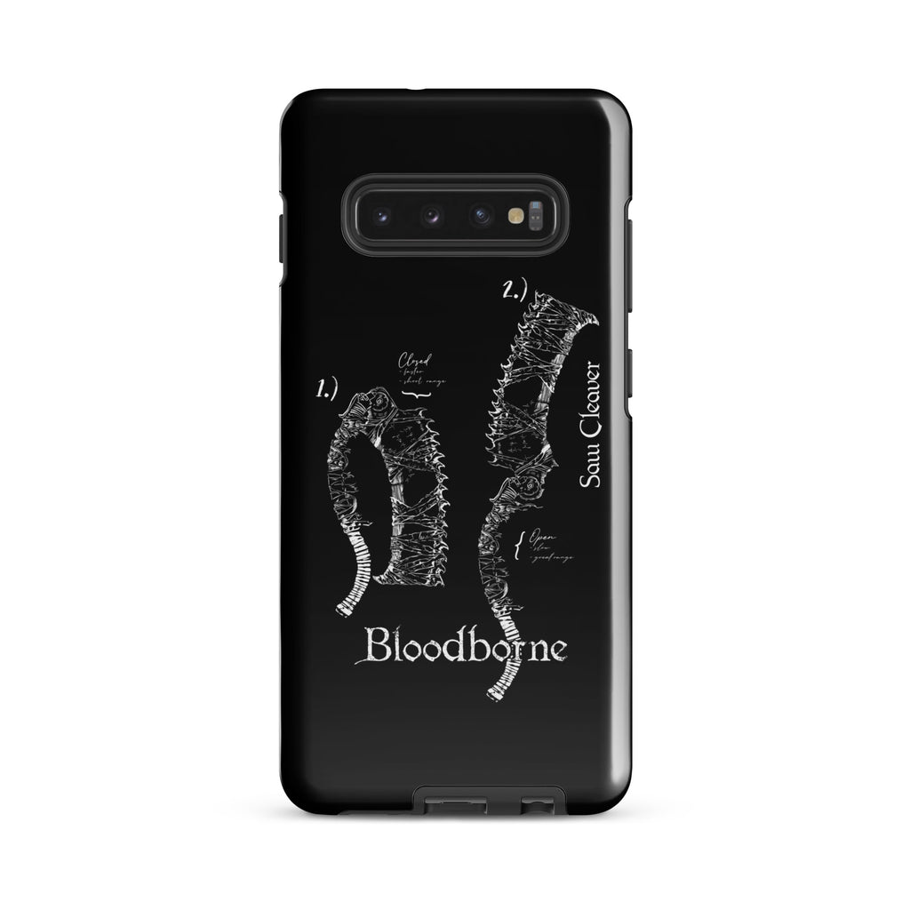 Bloodborne Saw Cleaver Schematic Art Print , Tough case for Samsung® Samsung Galaxy S10 Plus - Phone Acessories