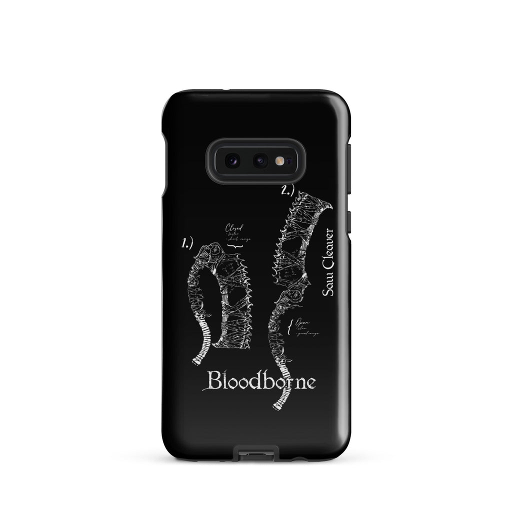 Bloodborne Saw Cleaver Schematic Art Print , Tough case for Samsung® Samsung Galaxy S10e - Phone Acessories