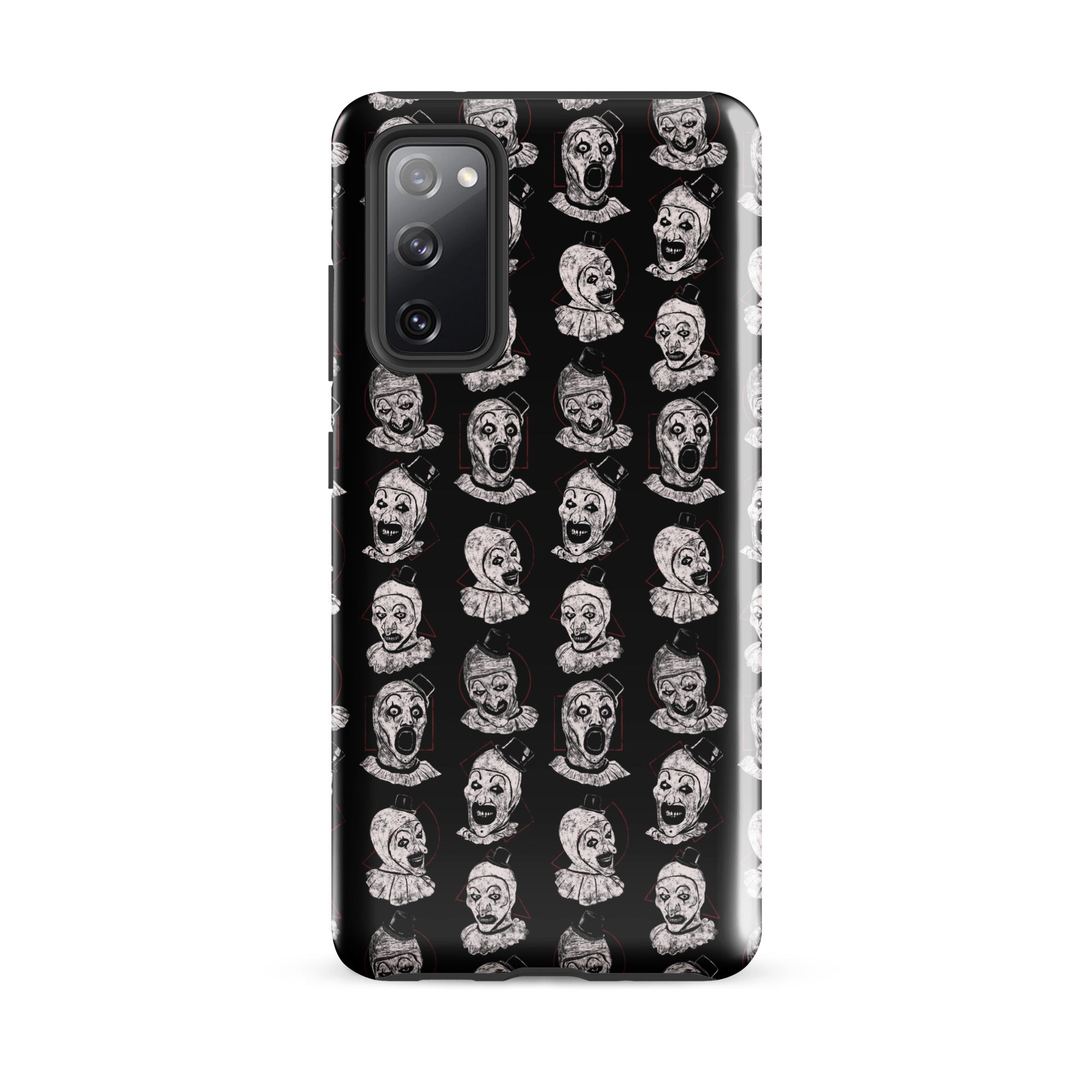 Terrifier Faces Pattern Phone Case - Art the Clown Multi-Expression Slasher Cover, Tough case for Samsung® Samsung Galaxy S20 FE - Phone Acessories