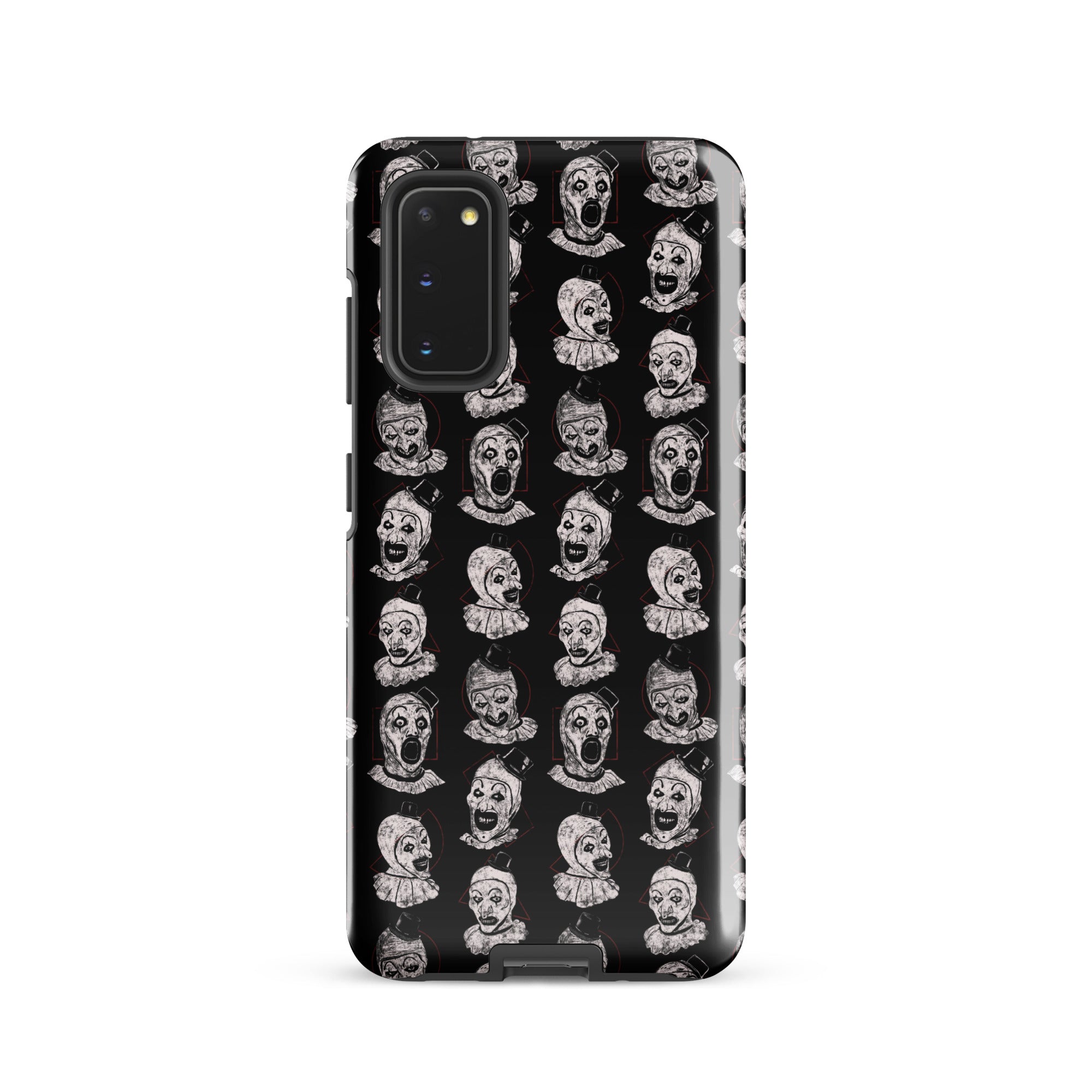 Terrifier Faces Pattern Phone Case - Art the Clown Multi-Expression Slasher Cover, Tough case for Samsung® Samsung Galaxy S20 - Phone Acessories