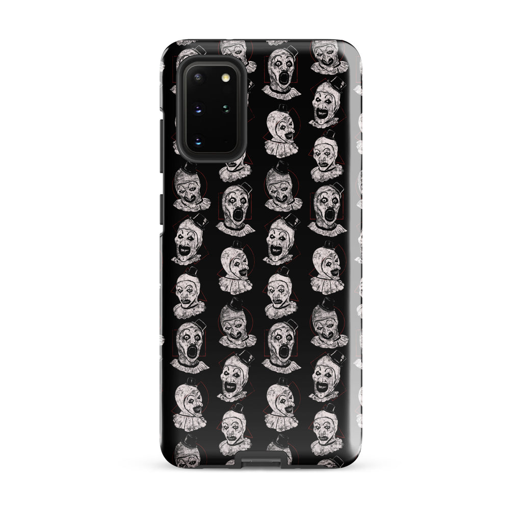 Terrifier Faces Pattern Phone Case - Art the Clown Multi-Expression Slasher Cover, Tough case for Samsung® Samsung Galaxy S20 Plus - Phone Acessories
