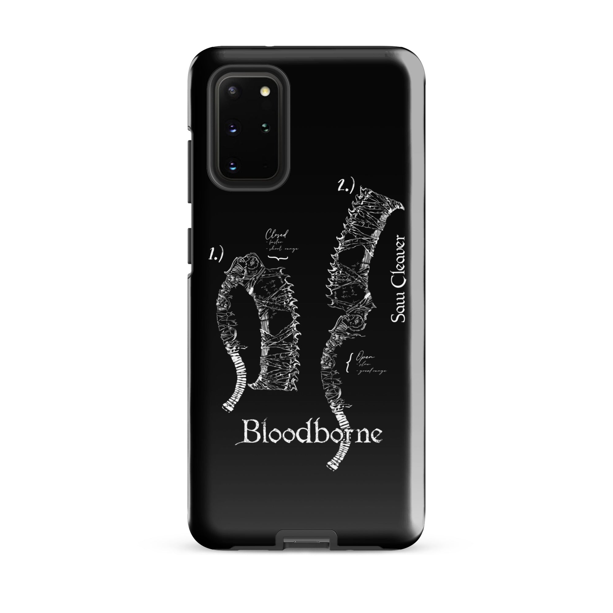 Bloodborne Saw Cleaver Schematic Art Print , Tough case for Samsung® Samsung Galaxy S20 Plus - Phone Acessories
