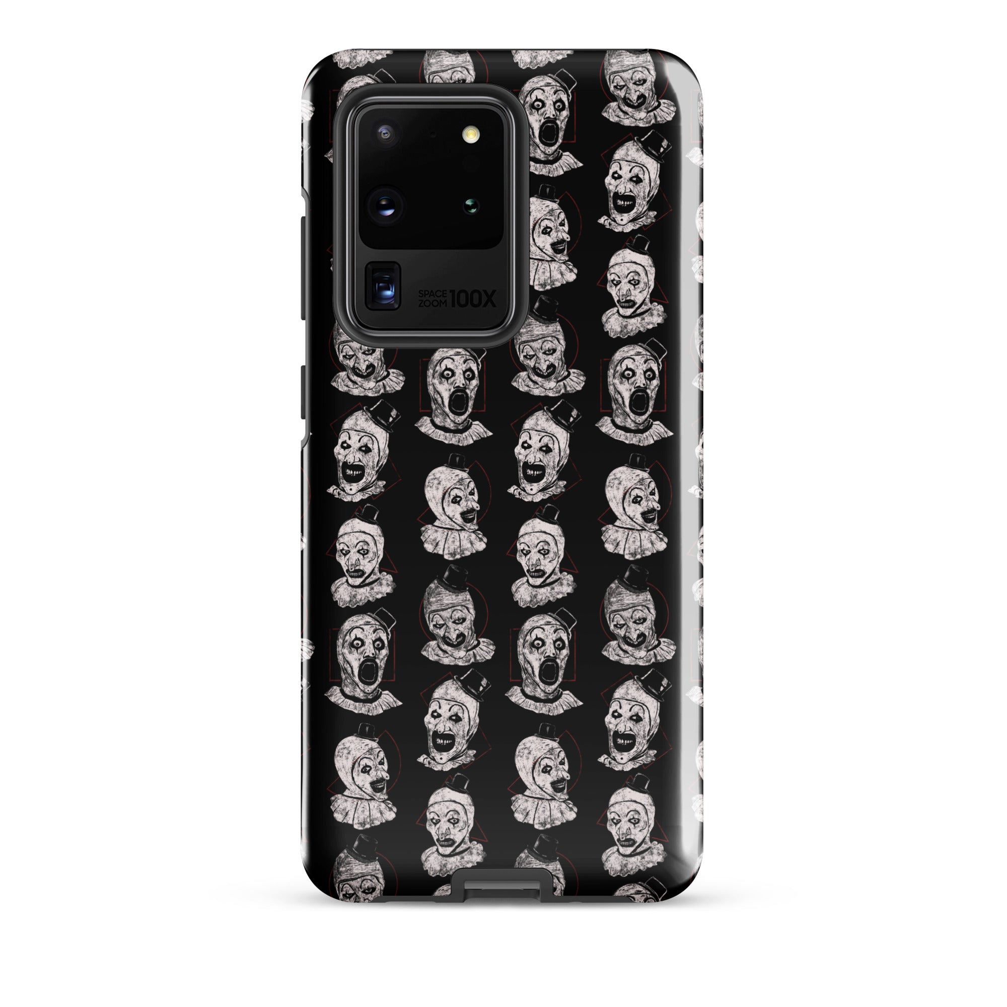 Terrifier Faces Pattern Phone Case - Art the Clown Multi-Expression Slasher Cover, Tough case for Samsung® Samsung Galaxy S20 Ultra - Phone Acessories