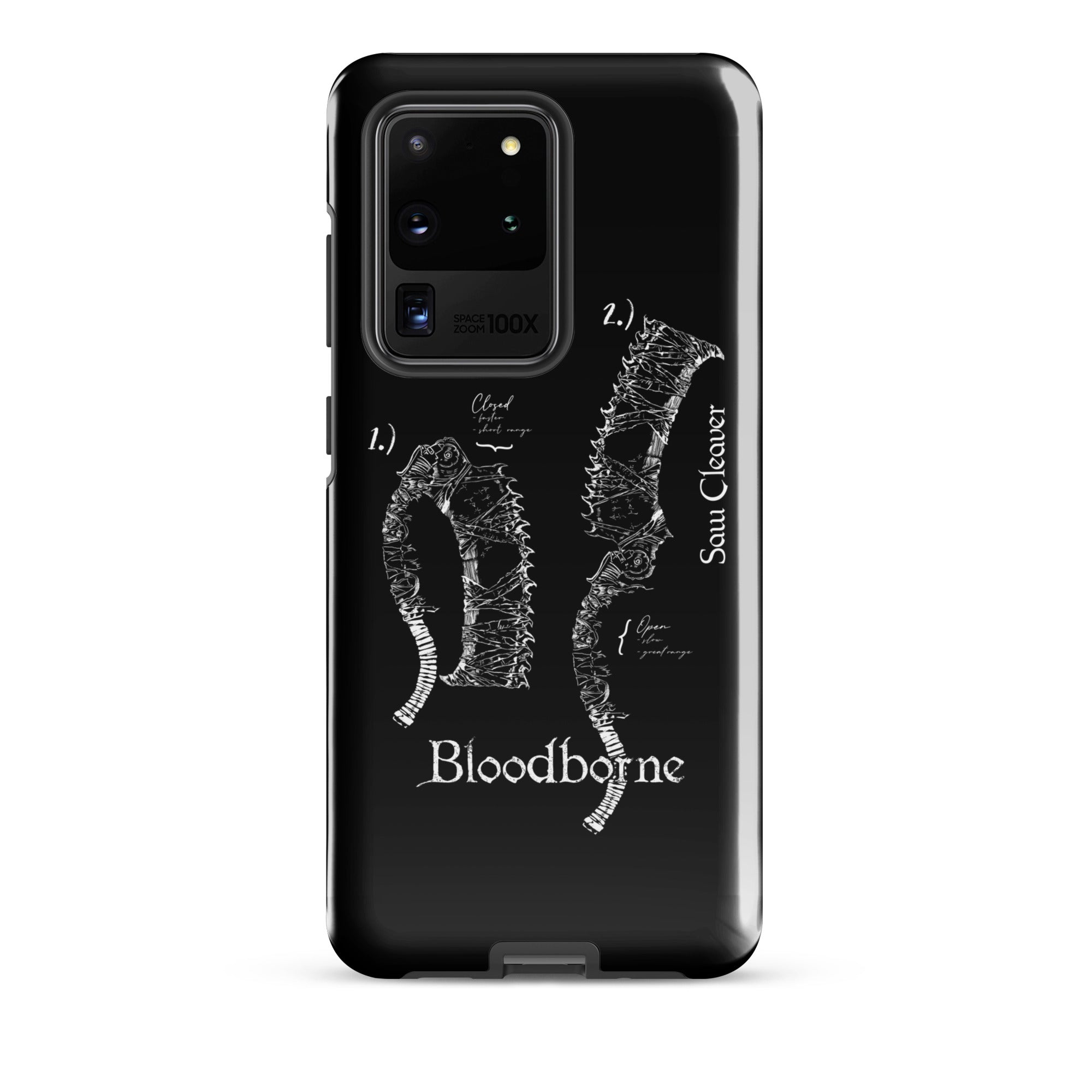 Bloodborne Saw Cleaver Schematic Art Print , Tough case for Samsung® Samsung Galaxy S20 Ultra - Phone Acessories